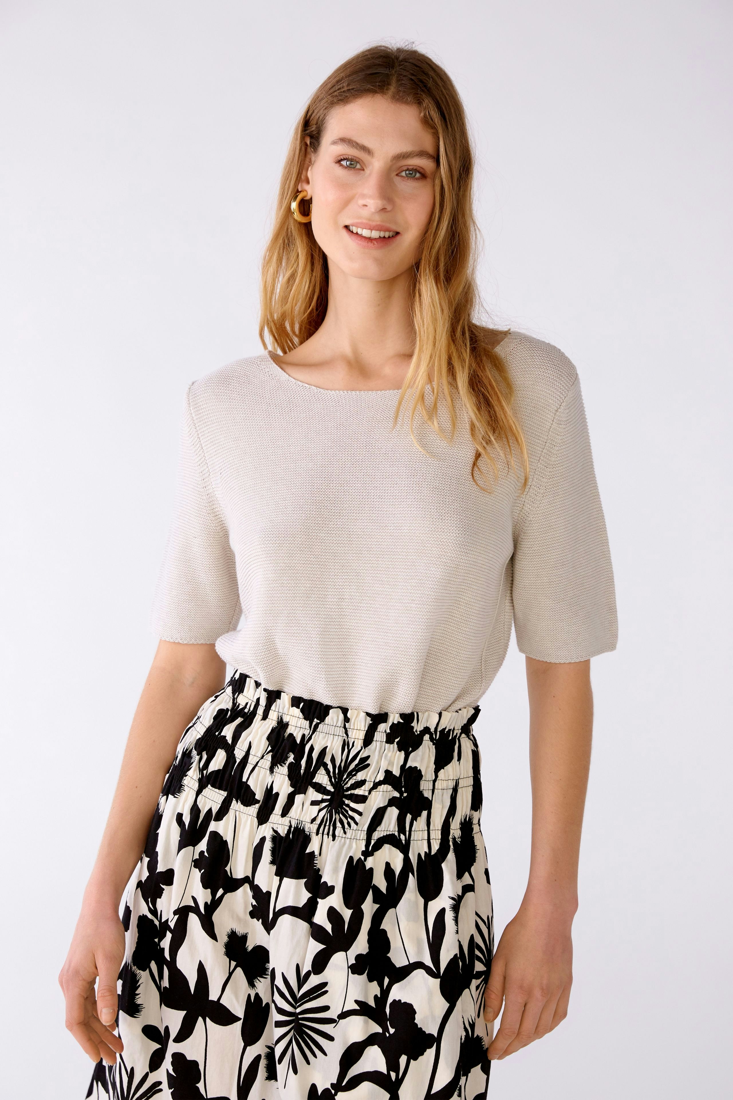 Bild 2 von Pullover 100% Bio-Baumwolle in light beige mel | Oui