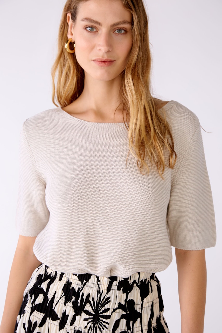 Bild 4 von Pullover 100% Bio-Baumwolle in light beige mel | Oui