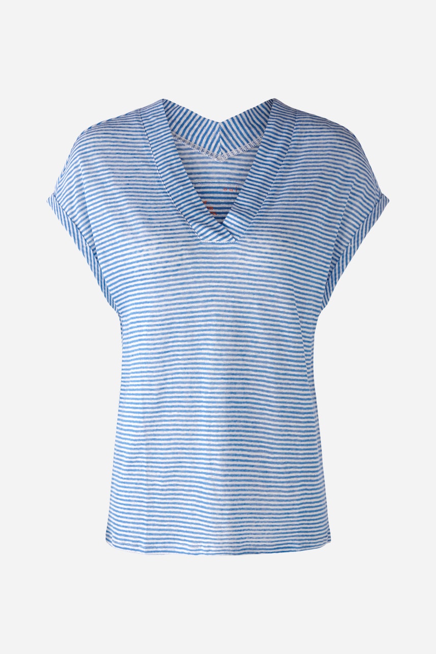 Bild 7 von T-shirt 100% linen in lt blue white | Oui