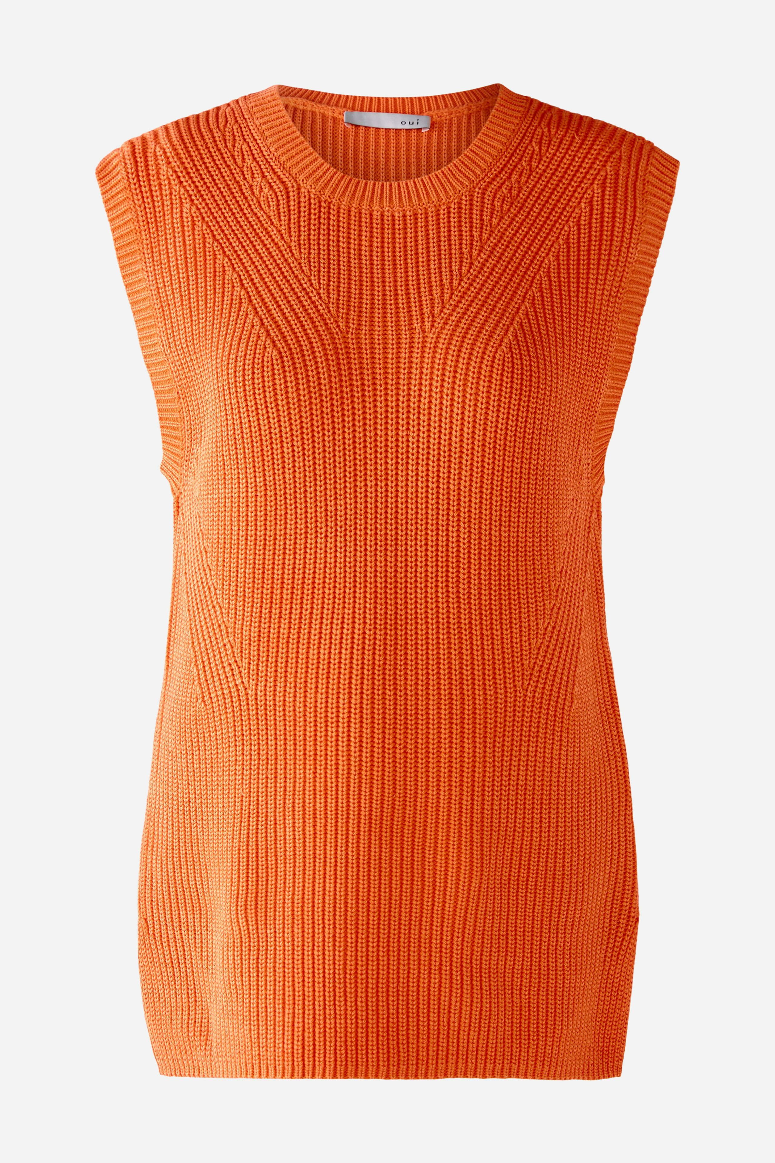 Bild 1 von Pullunder mit seitlichen Schlitzen in vermillion orange | Oui