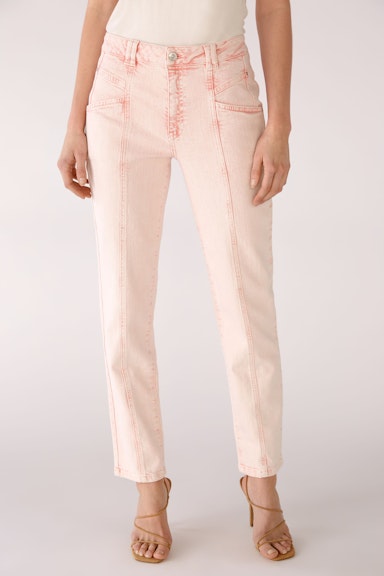 Bild 2 von Jeans tapered in cotton blend in rose orange | Oui