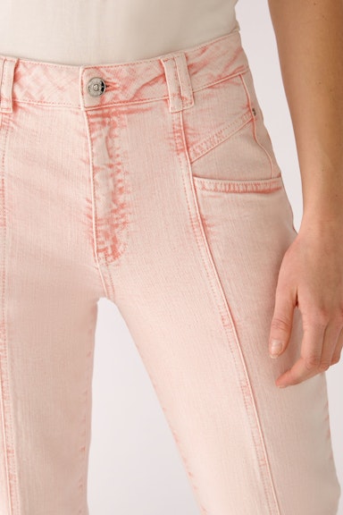Bild 4 von Jeans tapered in cotton blend in rose orange | Oui