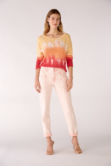 Bild 1 von Jeans tapered in cotton blend in rose orange | Oui