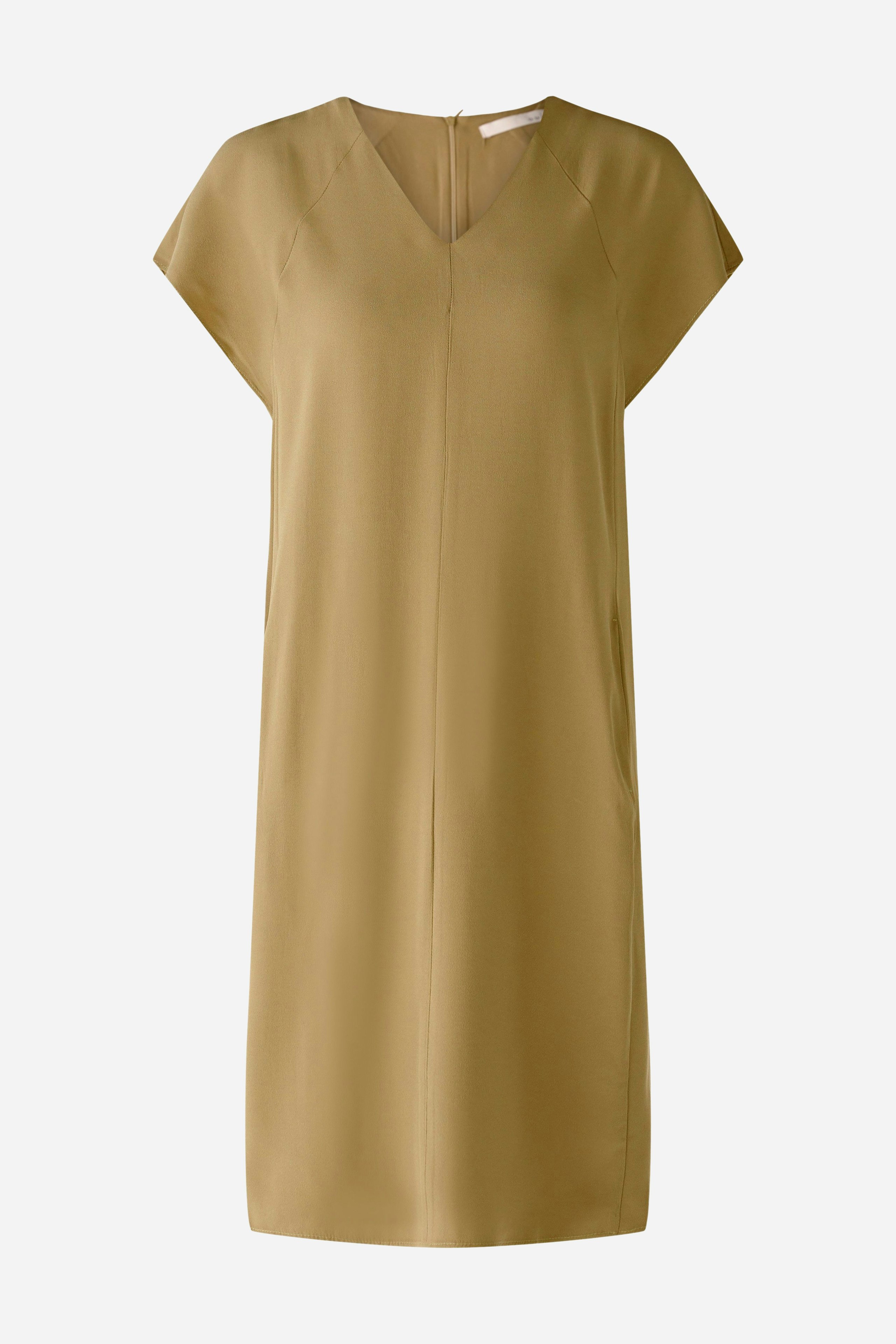 Bild 1 von Viskosekleid mit V-Ausschnitt in elmwood | Oui