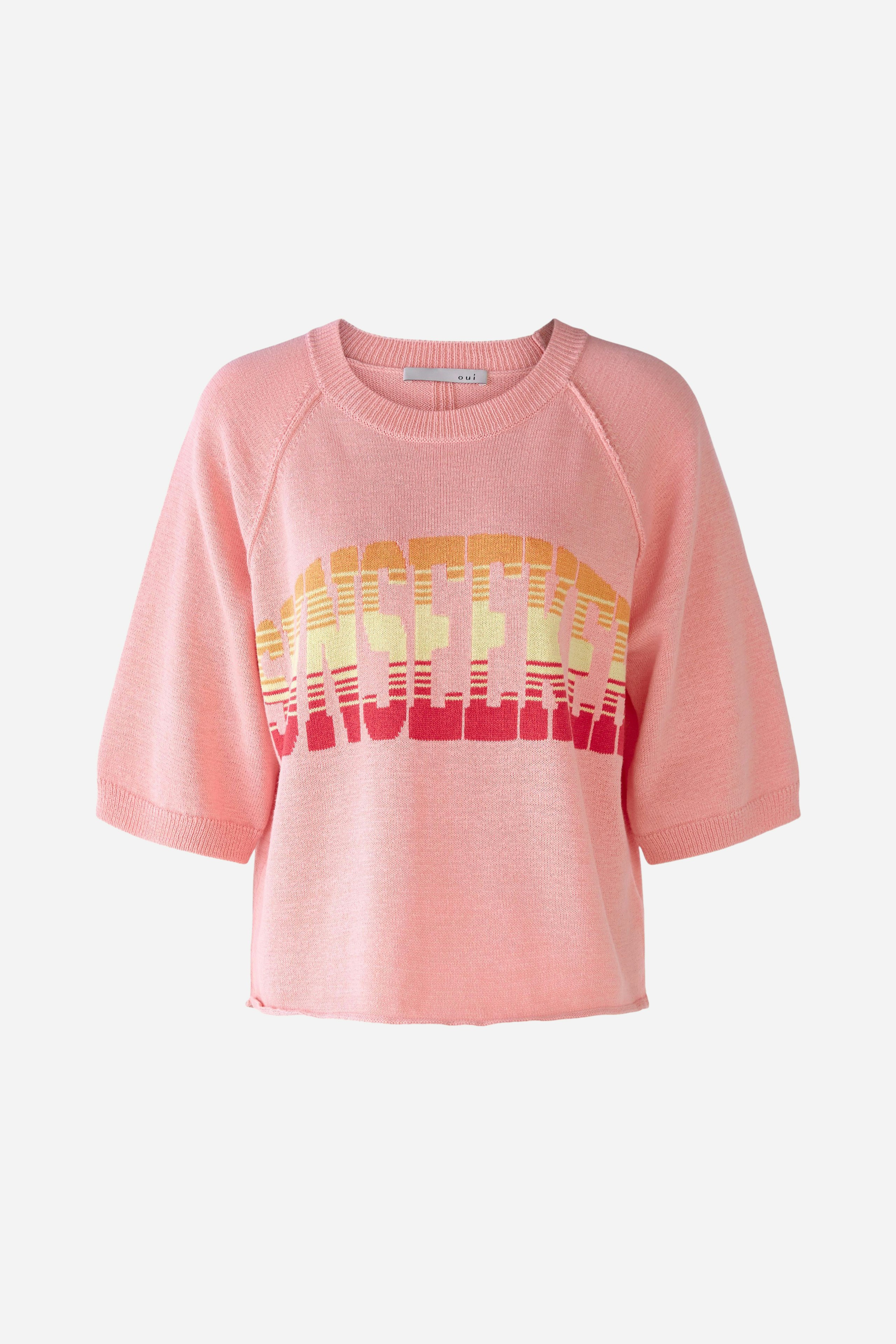 Bild 6 von Pullover in cotton blend in rose orange | Oui