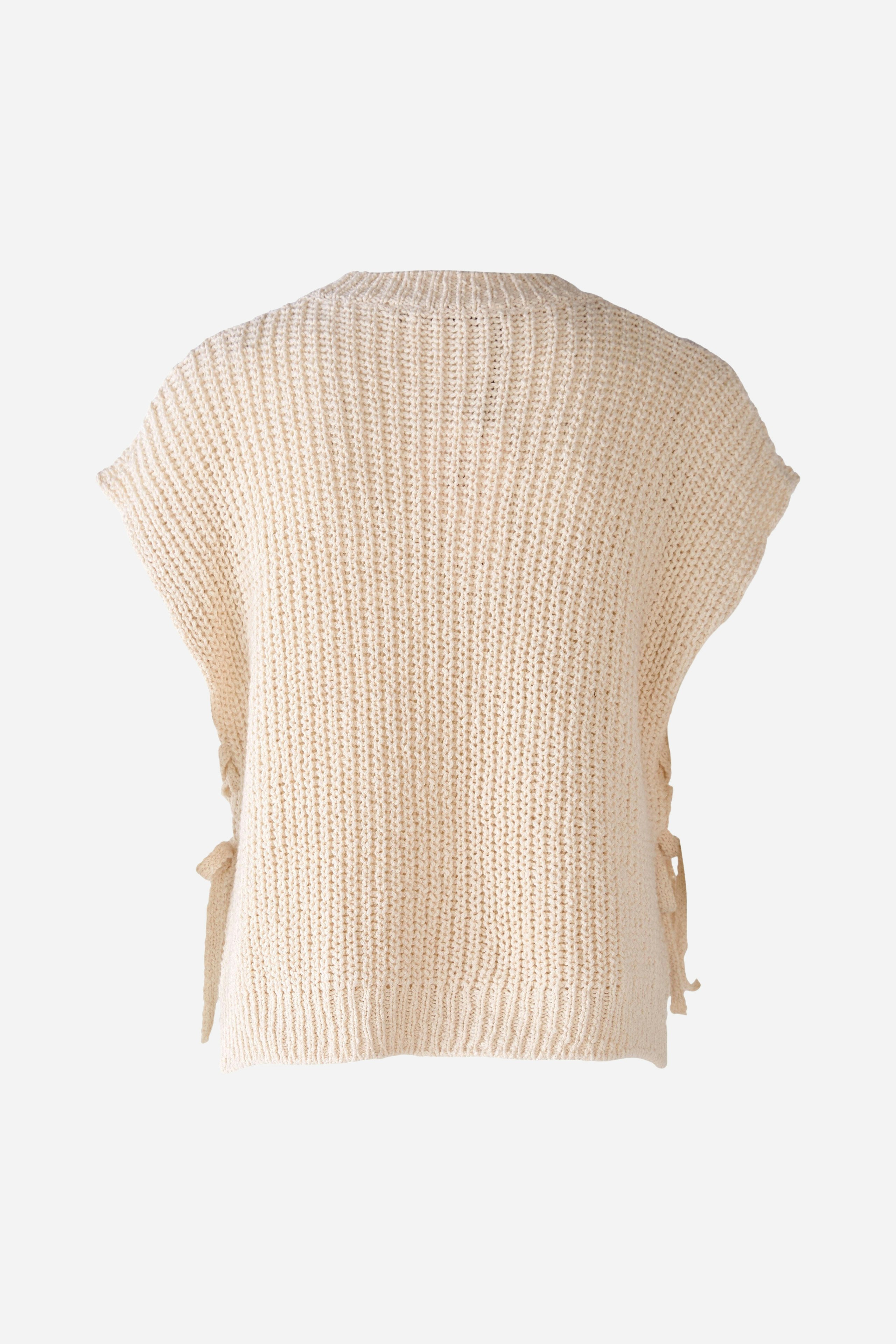 Bild 3 von Pullunder mit Zopfmuster in eggnog | Oui