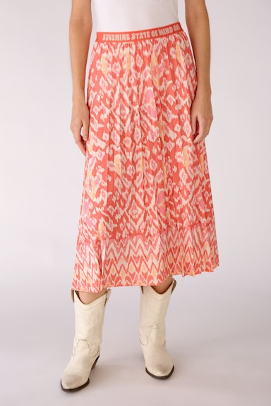 Bild 2 von Pleated skirt in Silky Touch in rose orange | Oui