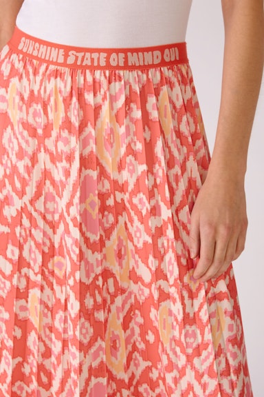 Bild 4 von Pleated skirt in Silky Touch in rose orange | Oui