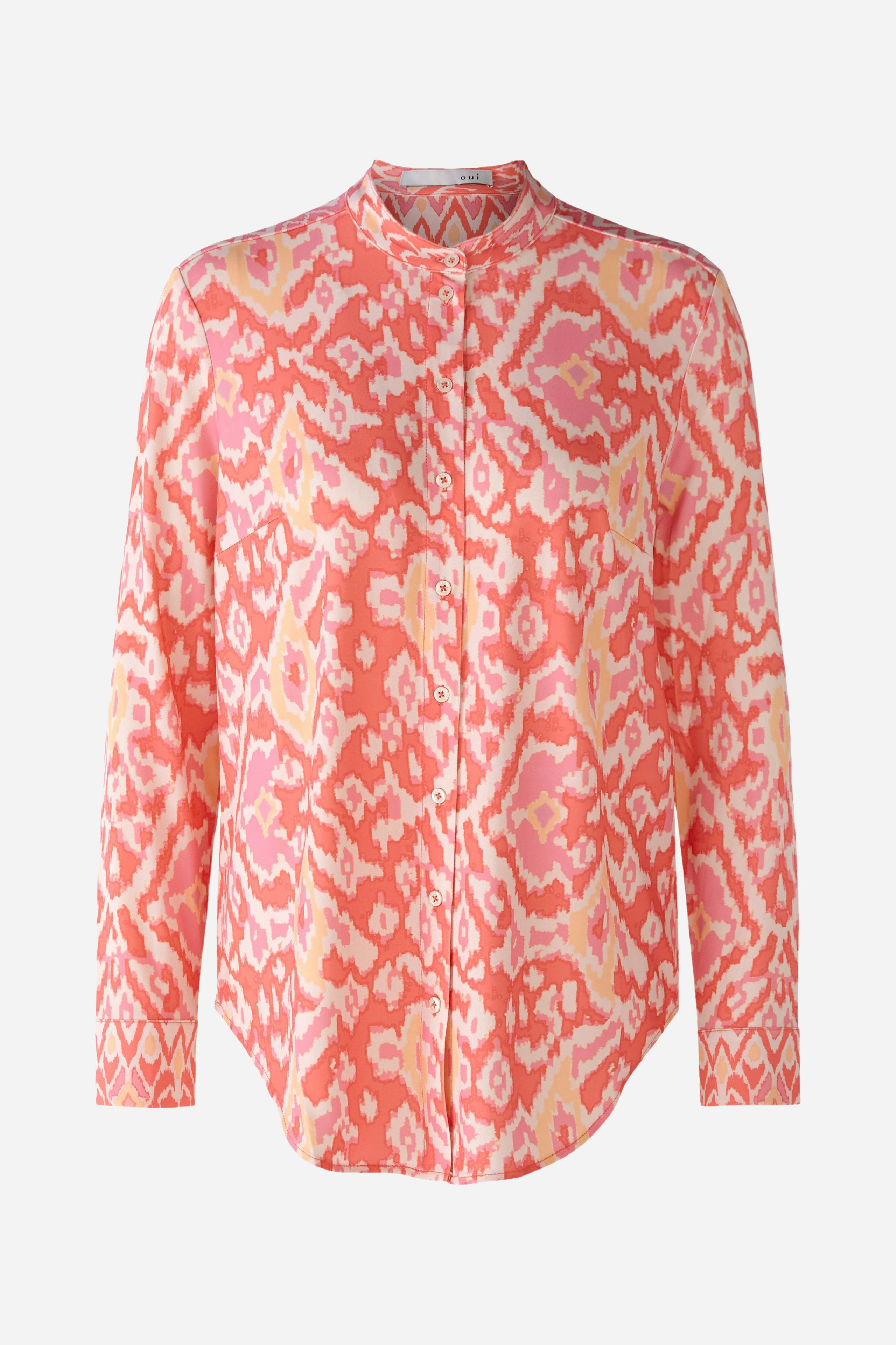 Bild 6 von Blouse in flowing crease-resistant quality in rose orange | Oui