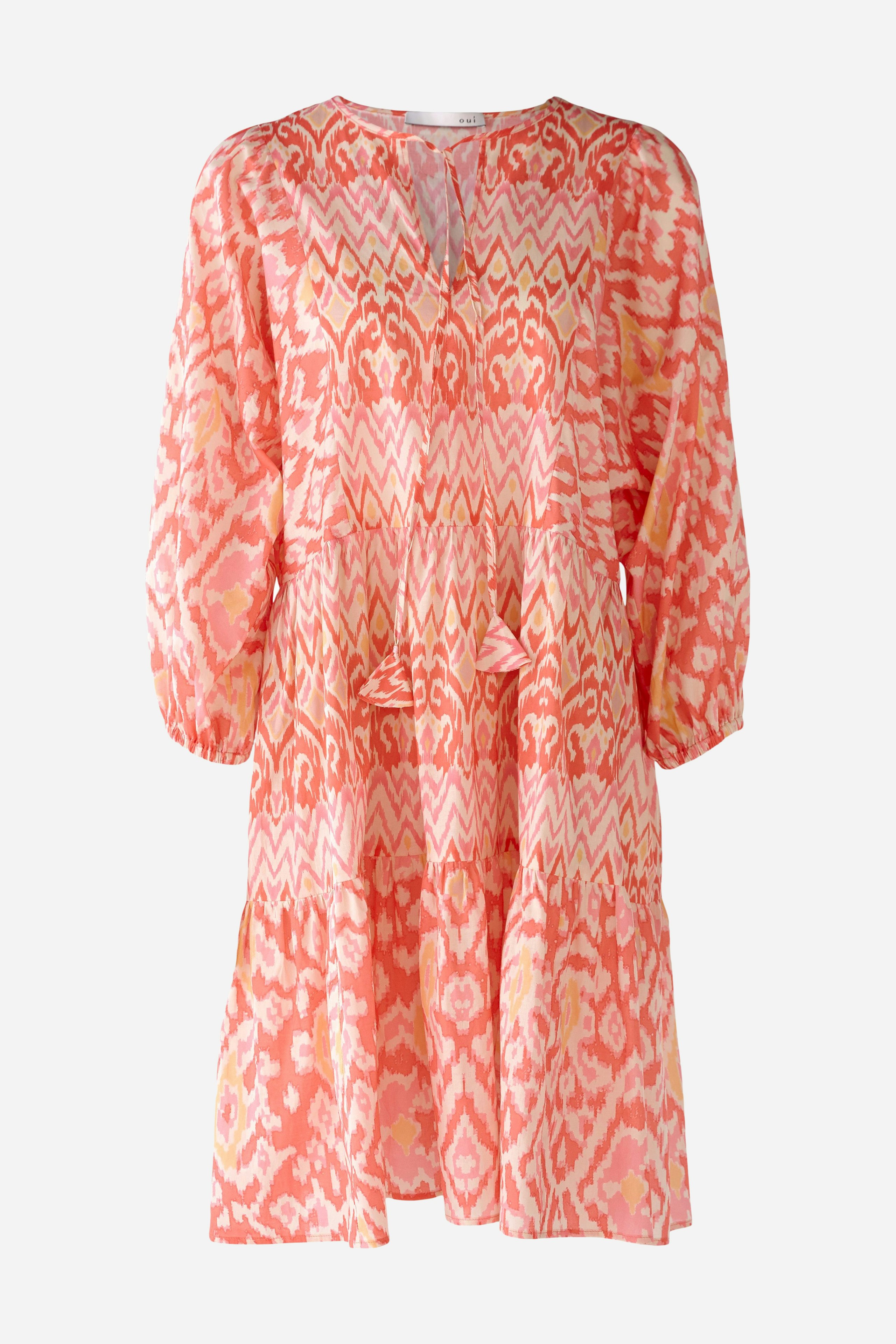 Bild 2 von Midikleid aus Baumwoll Voile in rose orange | Oui