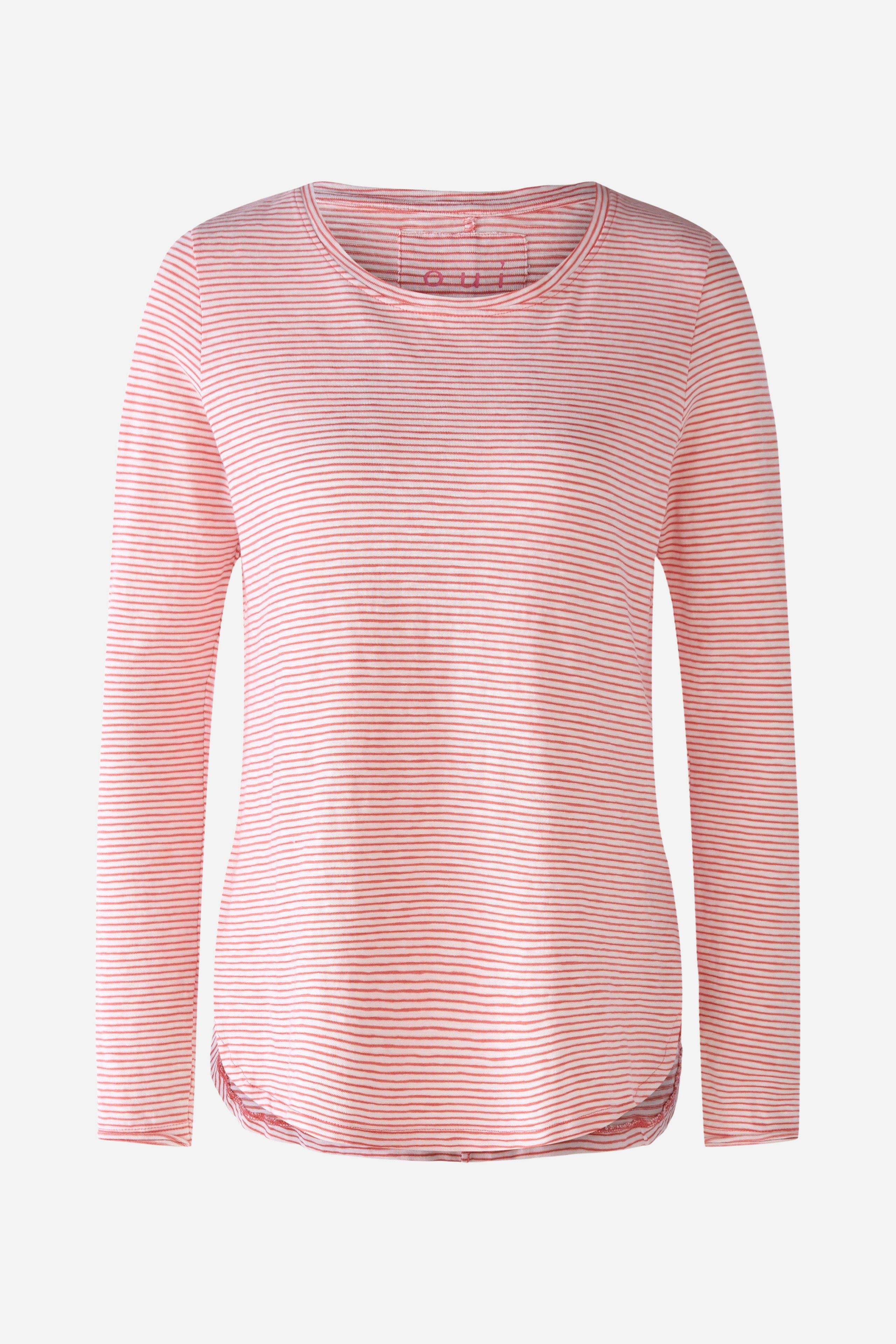 Bild 1 von Langarmshirt in softer Baumwolle in white red | Oui