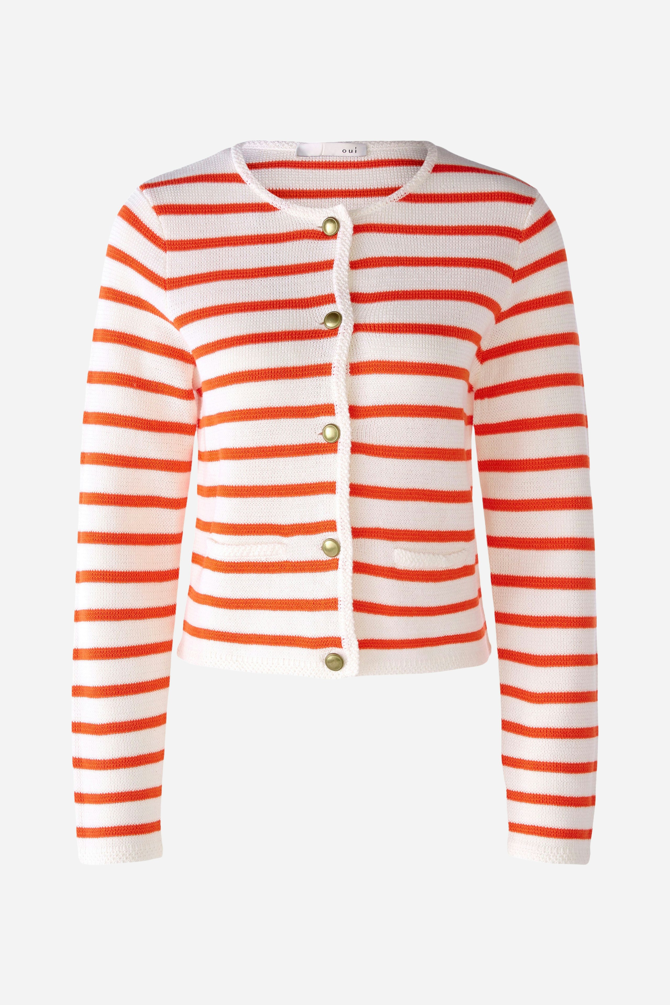 Bild 1 von Jacke mit Streifen in white yellow | Oui