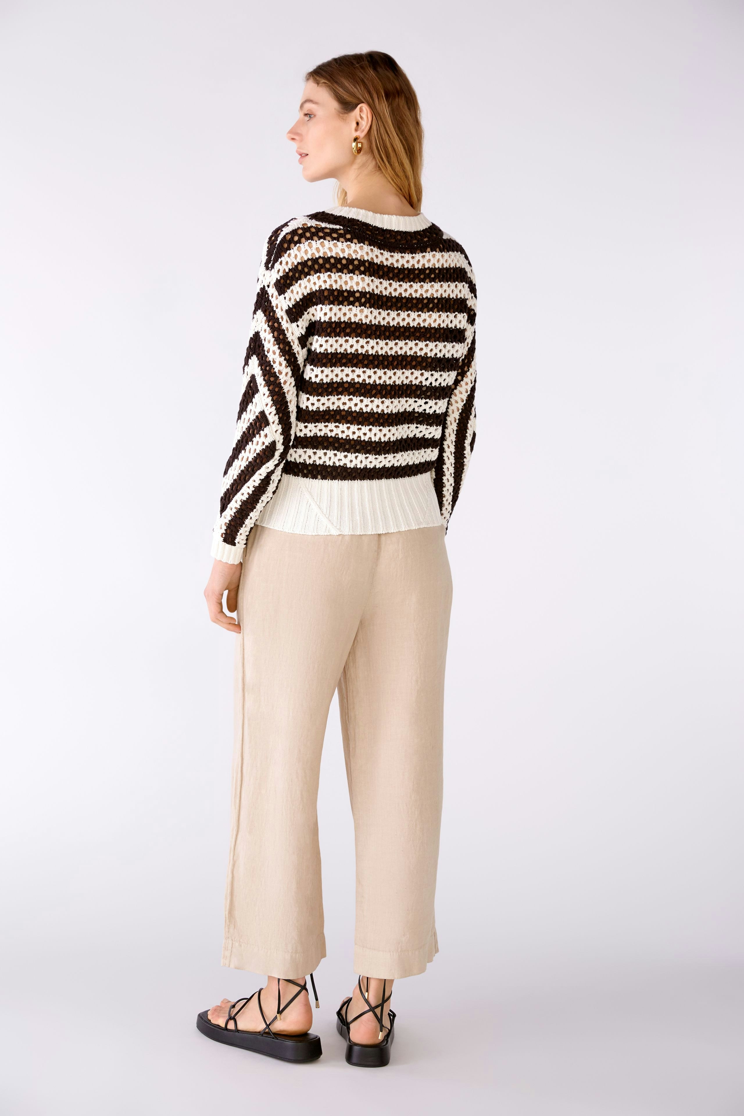 Bild 3 von Pullover 100% cotton in offwhite brown | Oui