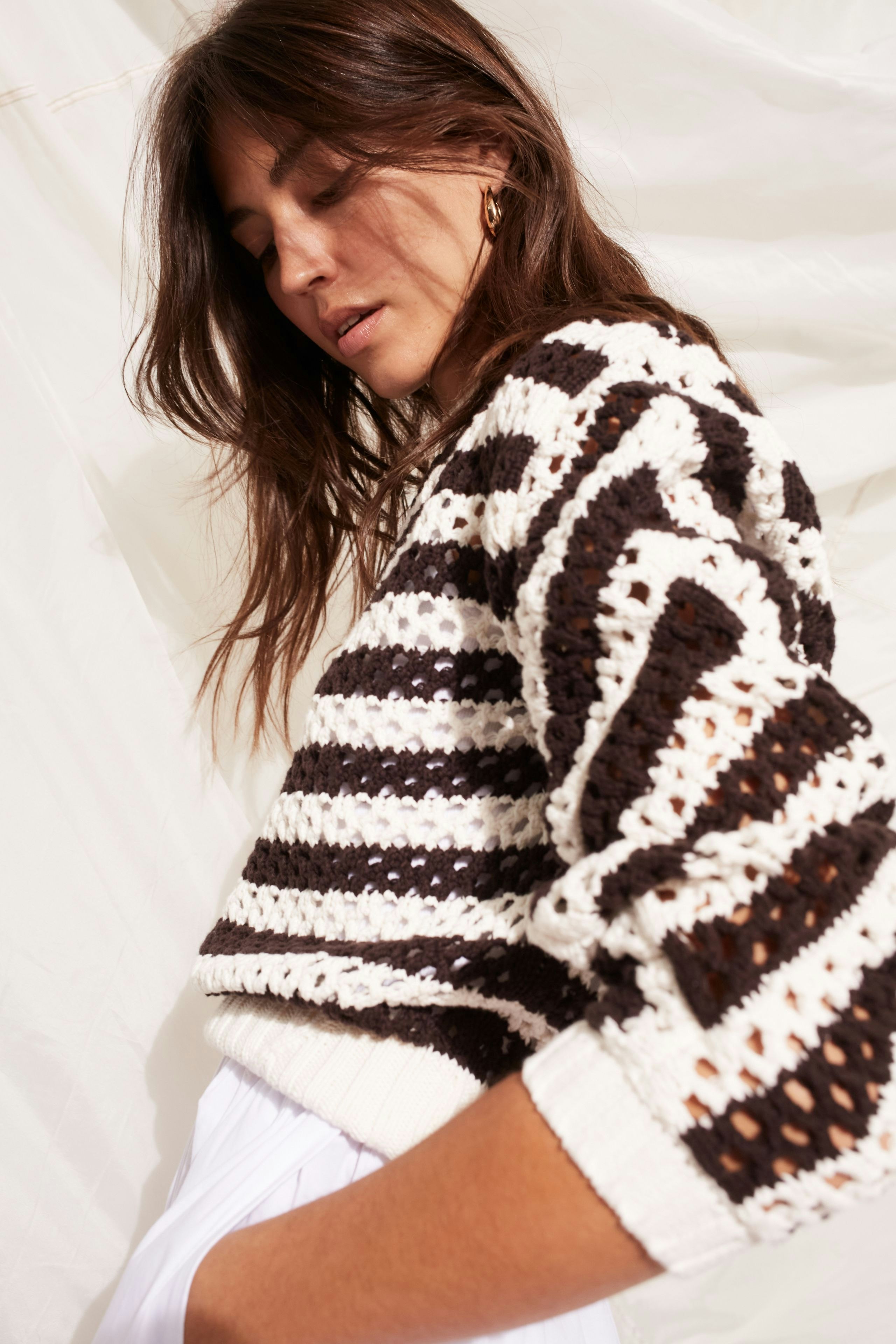 Bild 7 von Pullover 100% cotton in offwhite brown | Oui