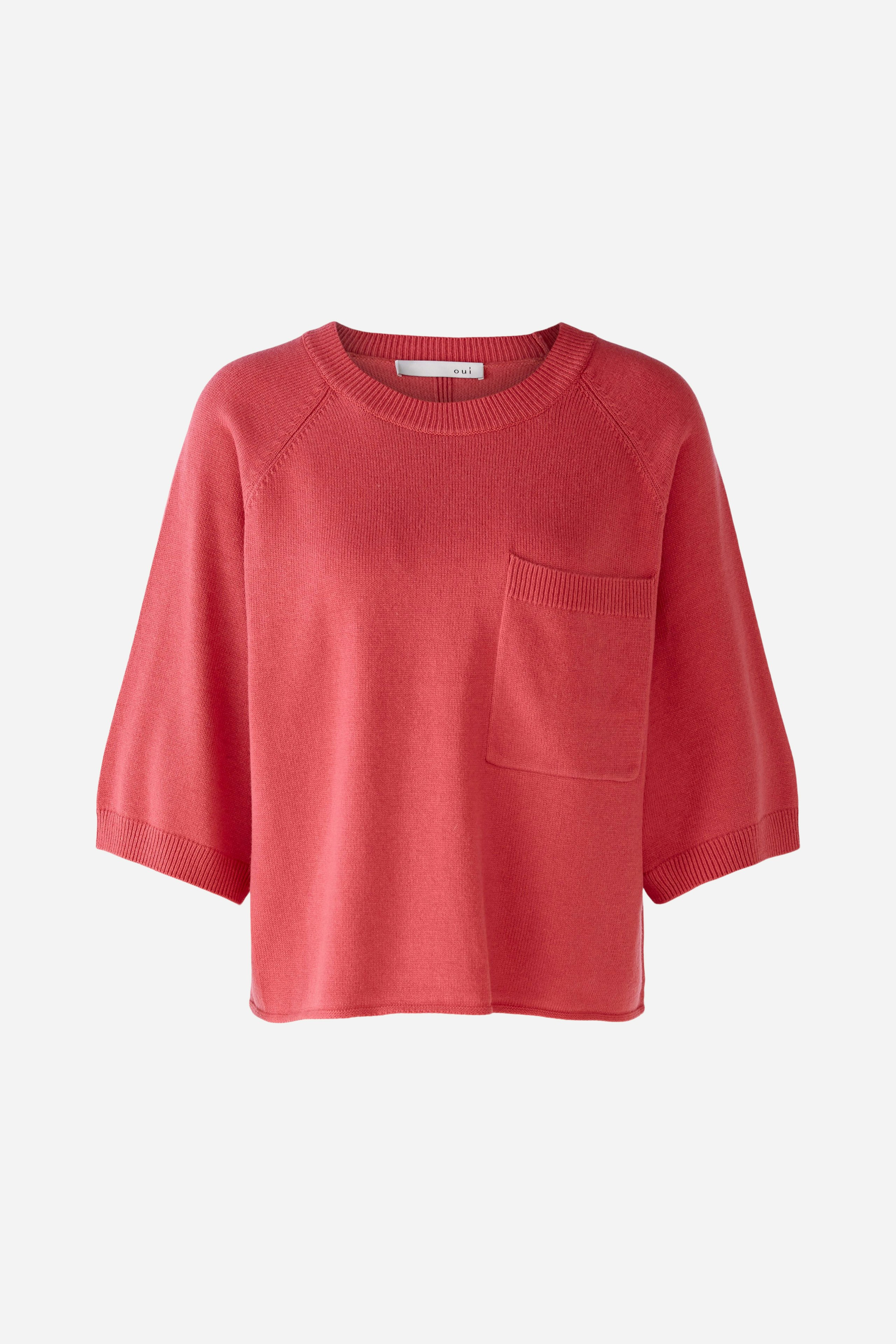 Bild 1 von Pullover with breast pocket in red | Oui