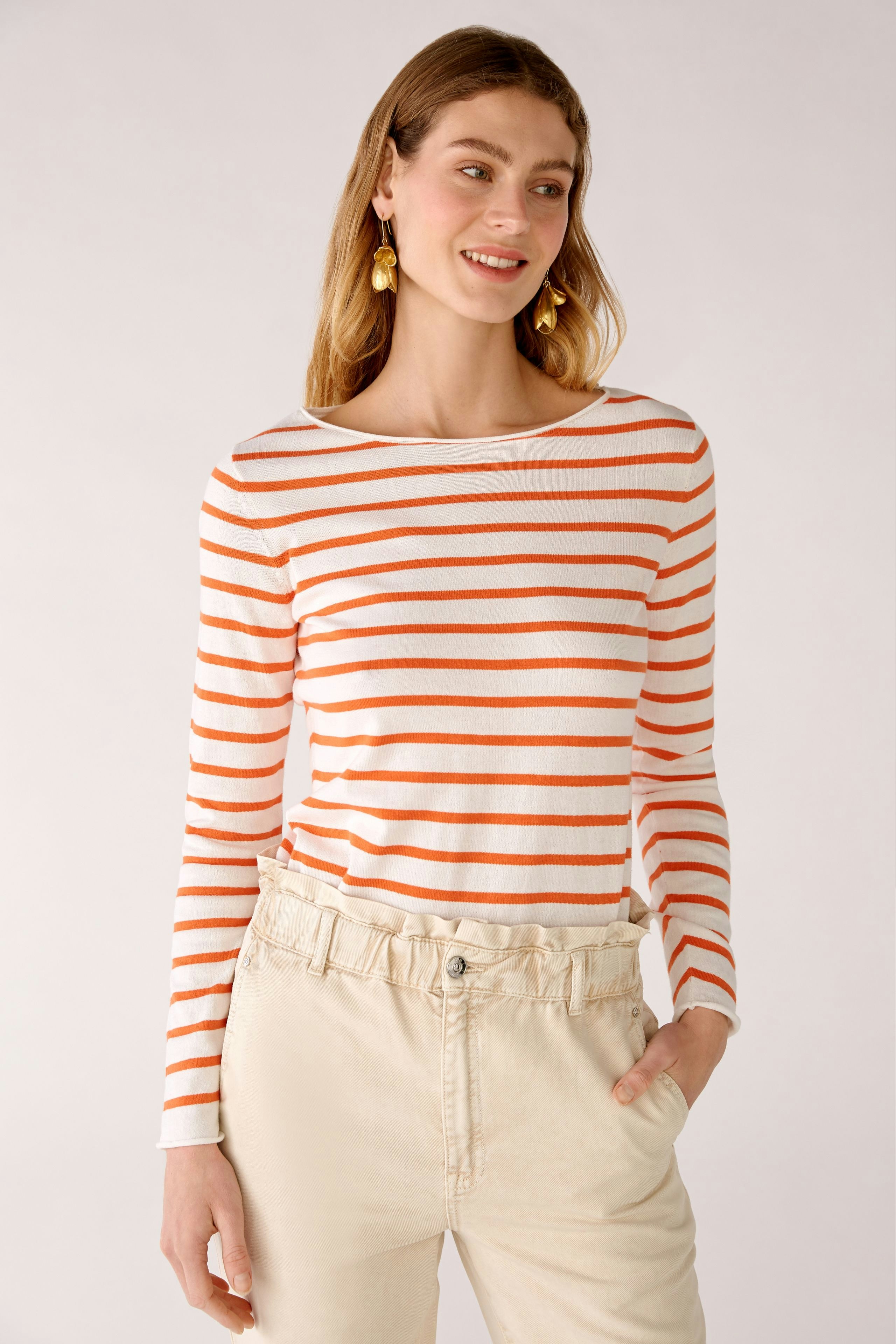 Bild 2 von Pullover in Bio-Baumwollmischung in white yellow | Oui