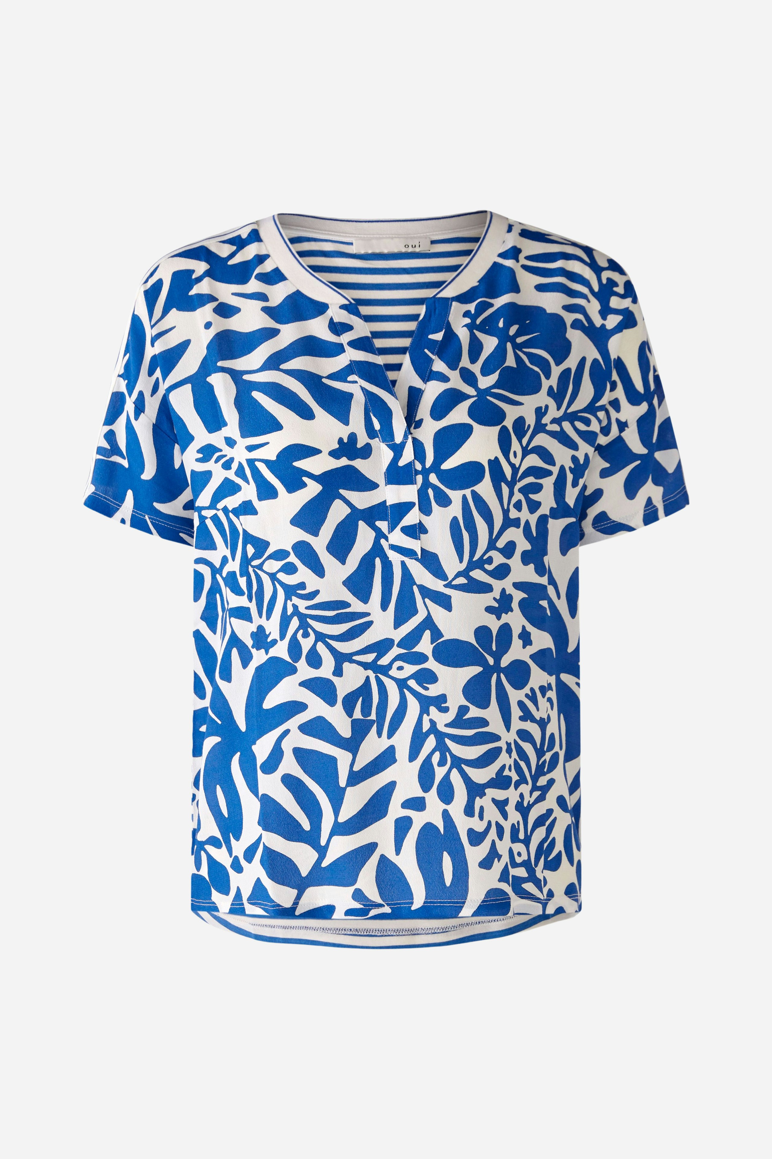 Bild 6 von Blusenshirt Webpatch mit Ringel im Rücken in blue white | Oui