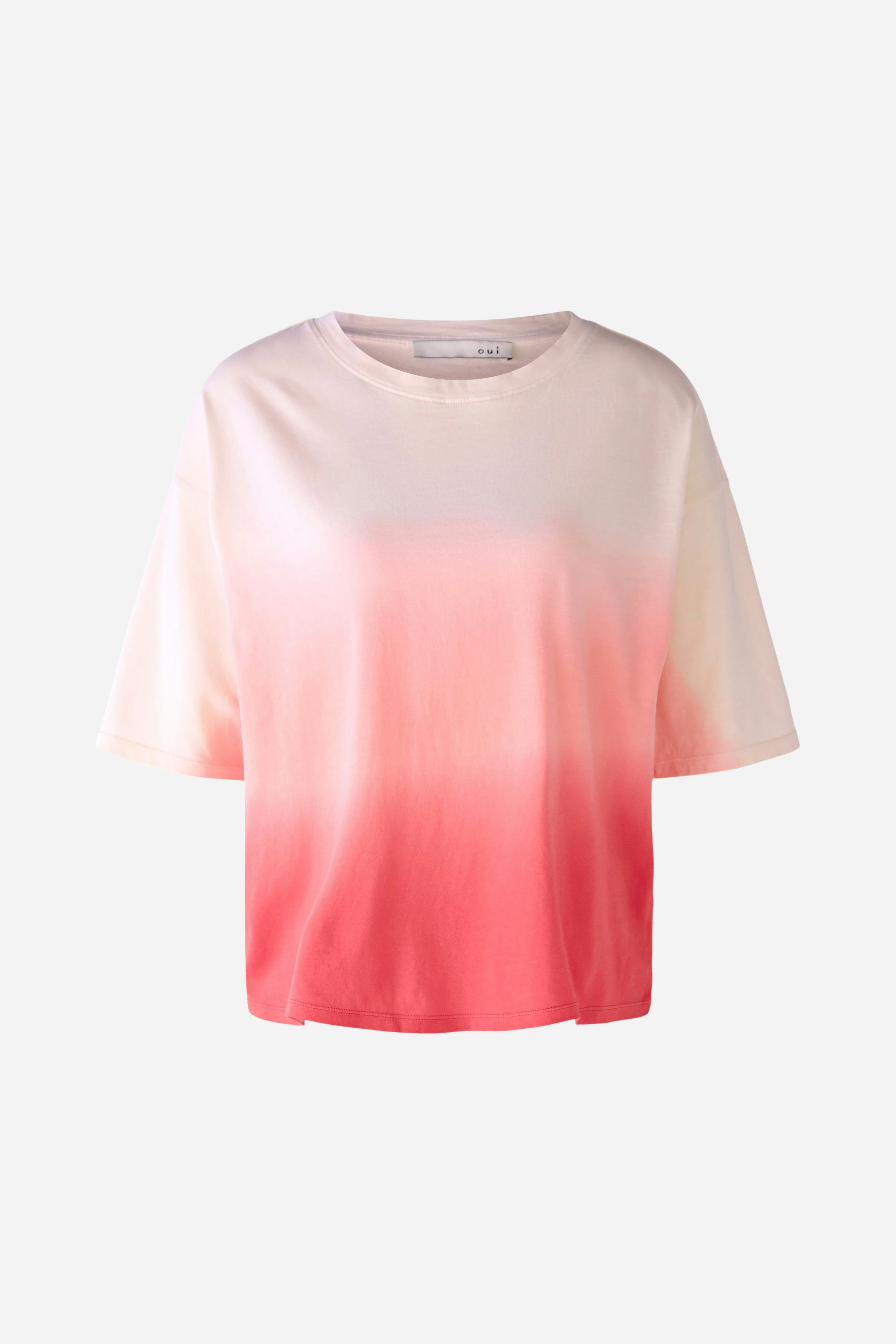 Bild 6 von T-shirt in cotton blend in rose white | Oui