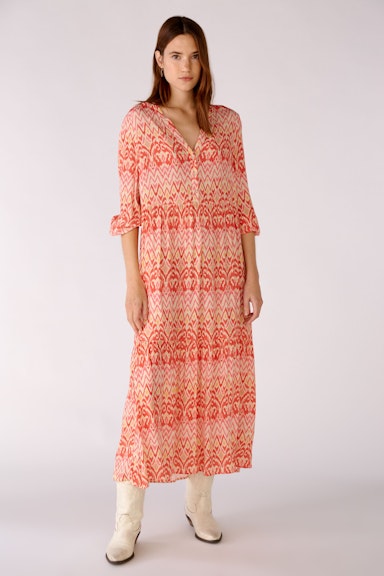 Bild 2 von Midi dress in flowing viscose in rose orange | Oui