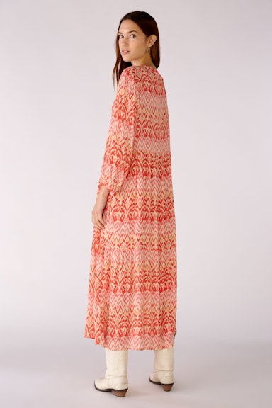 Bild 3 von Midi dress in flowing viscose in rose orange | Oui