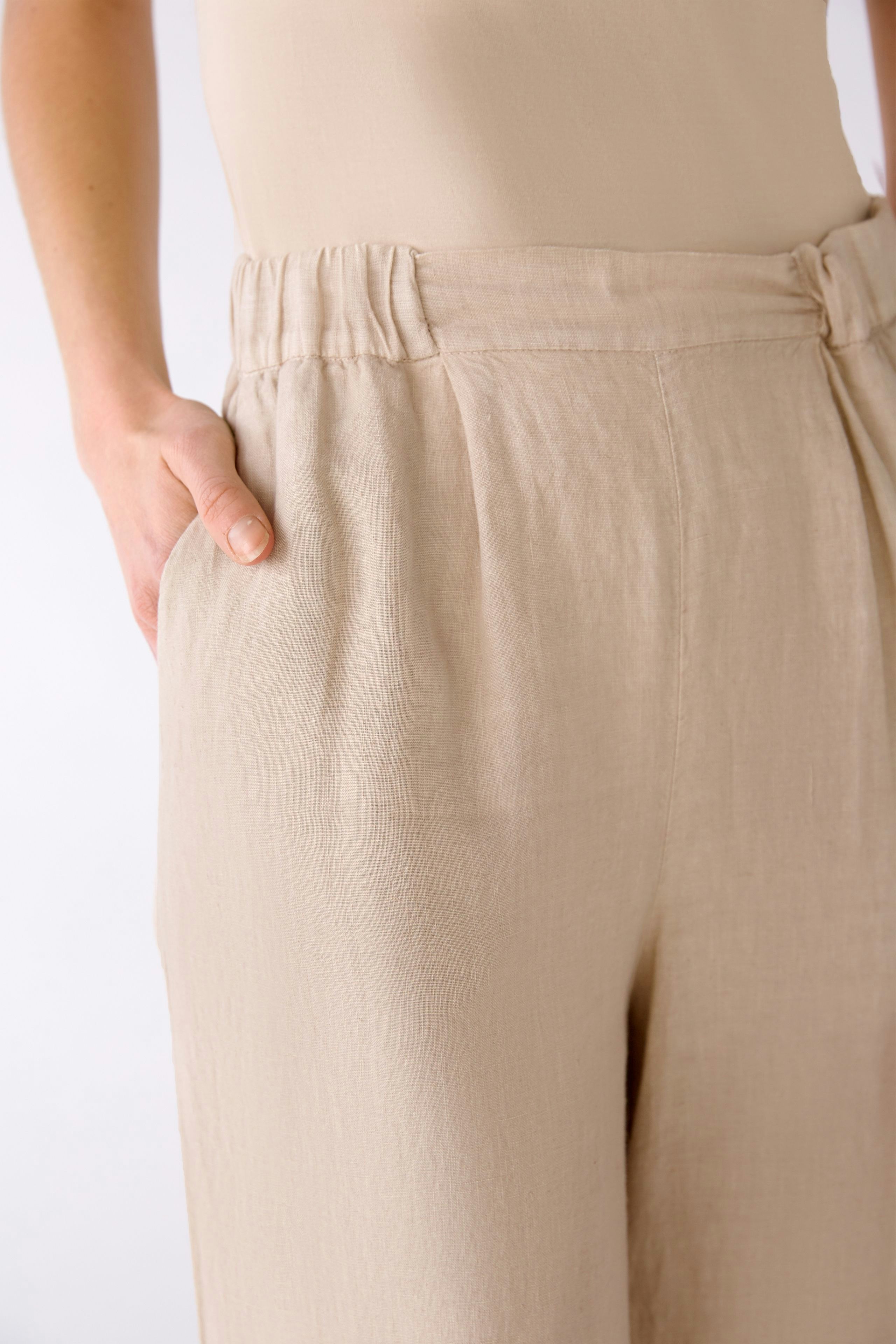 Bild 4 von Culotte 100% linen in light stone | Oui