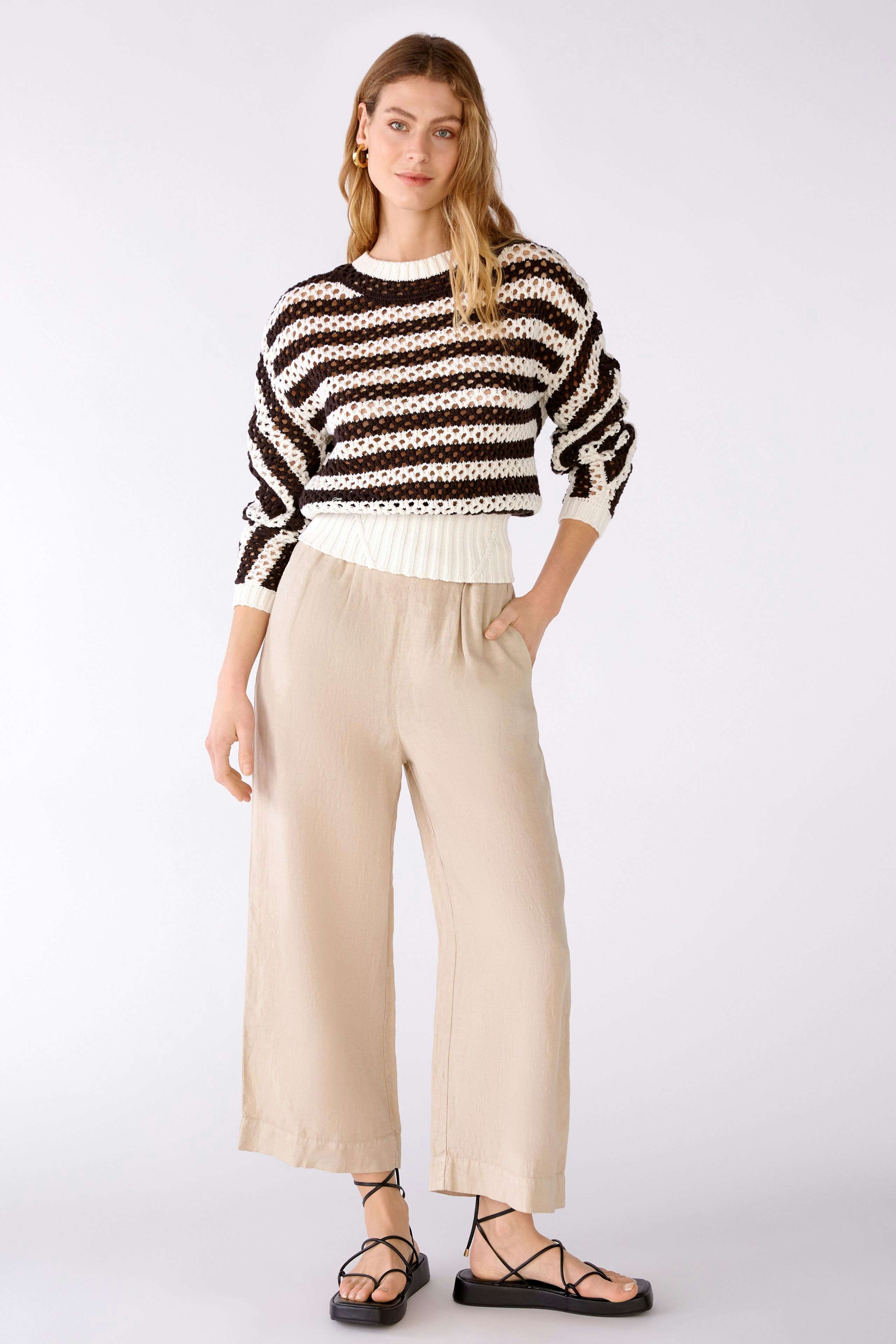 Bild 1 von Culotte 100% linen in light stone | Oui