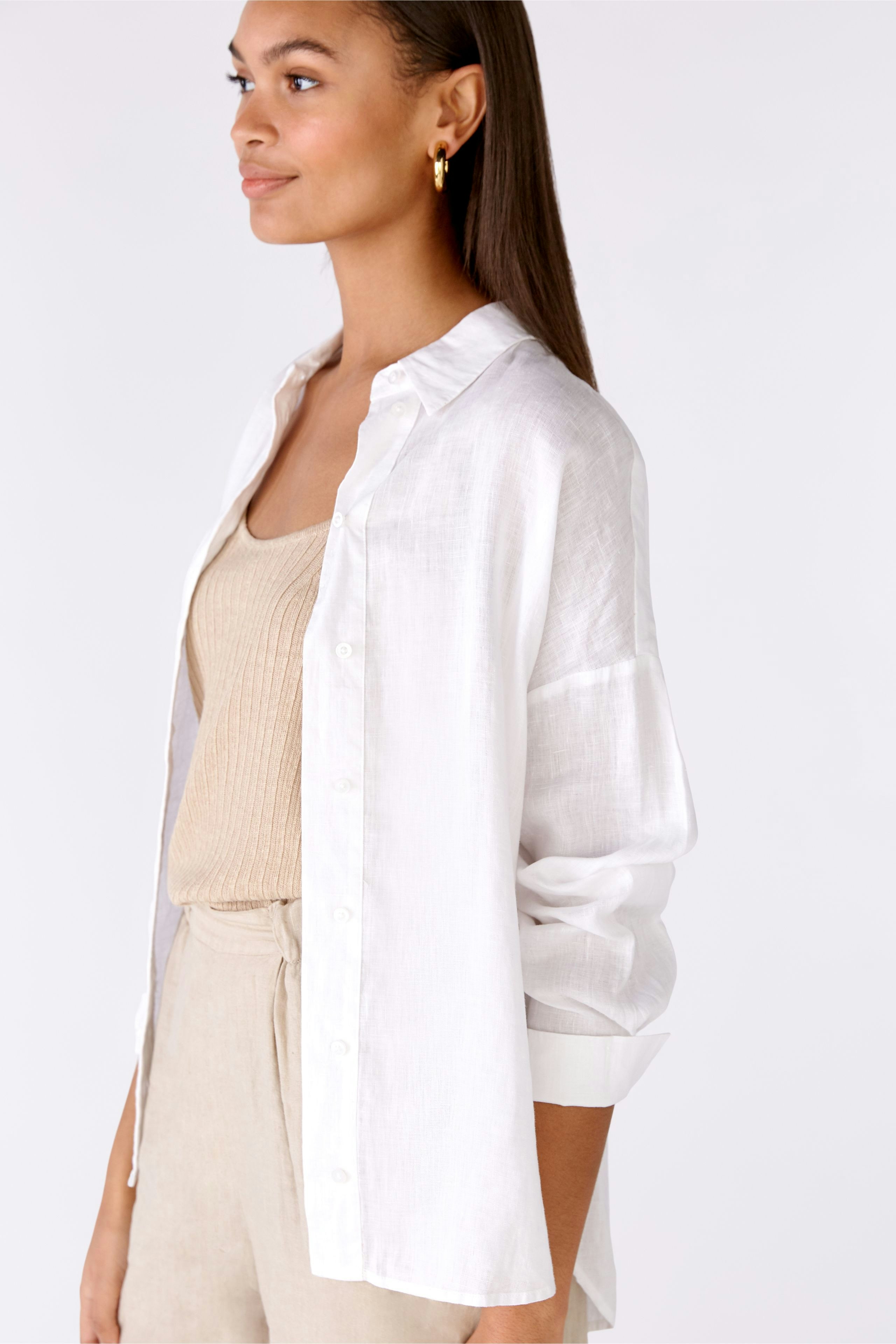 Bild 4 von Hemdbluse 100% Leinen in optic white | Oui