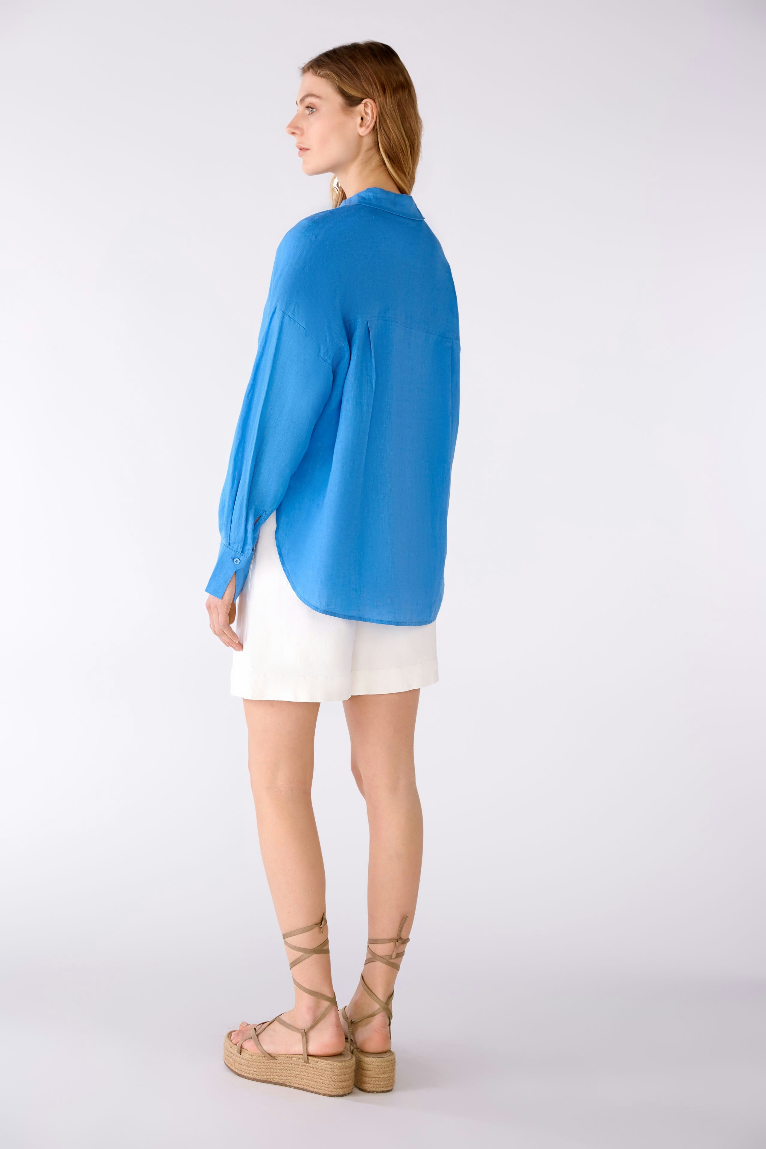 Bild 4 von Shirt blouse 100% linen in campanula | Oui