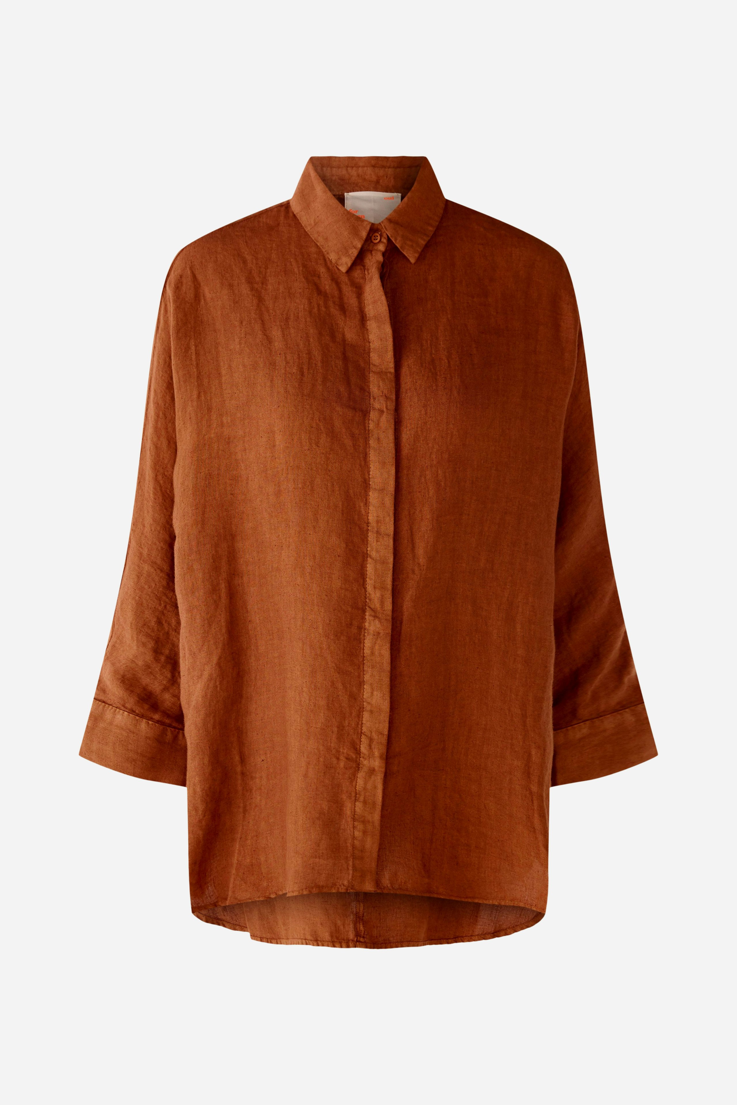 Bild 1 von Hemdbluse aus 100% Leinen in toffee | Oui