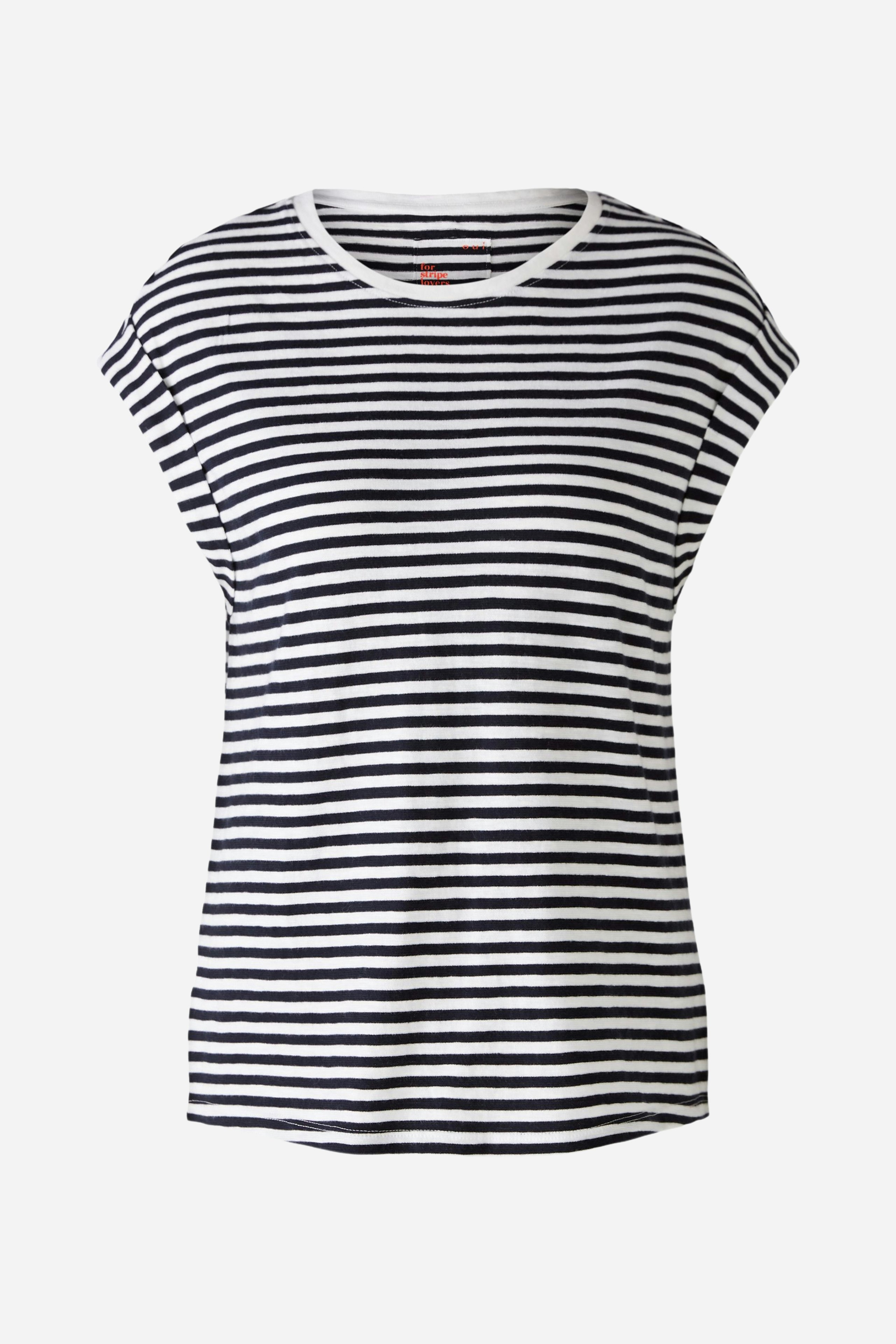 Bild 1 von T-Shirt 100% Bio Baumwolle in white blue | Oui