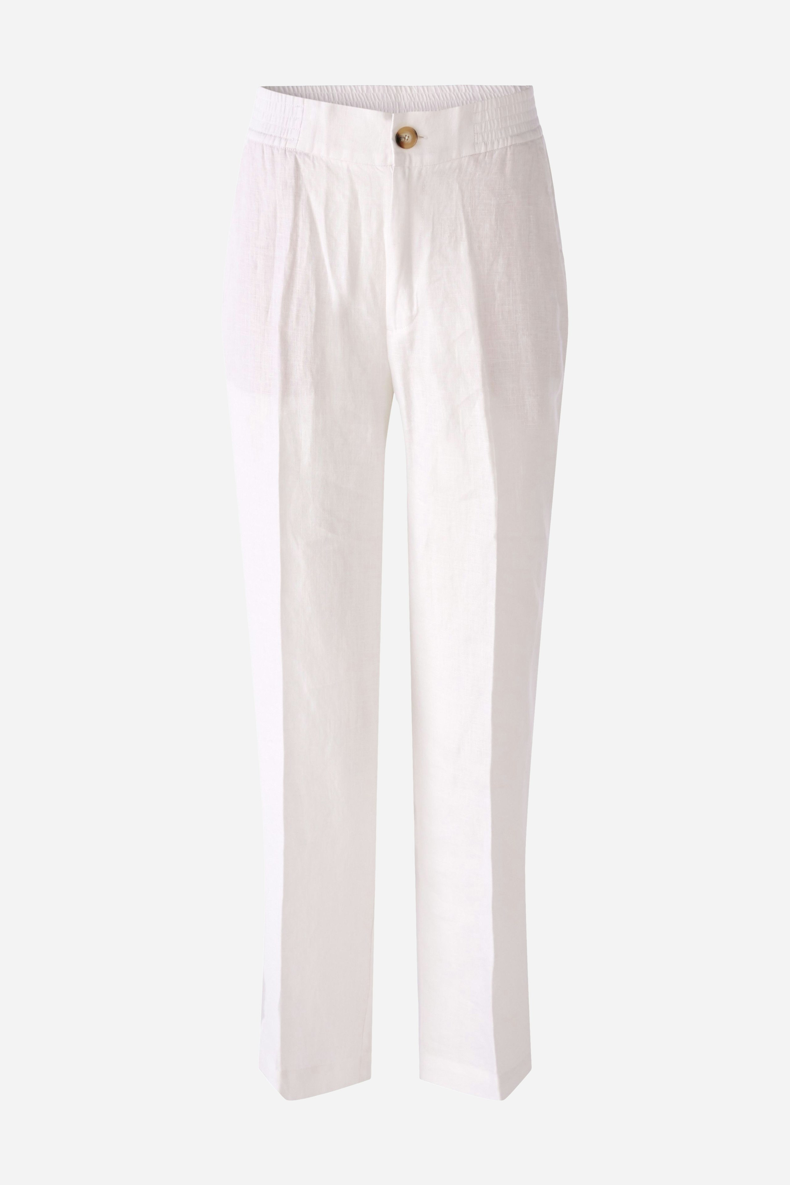 Bild 6 von Leinenhose verkürzte Länge in optic white | Oui