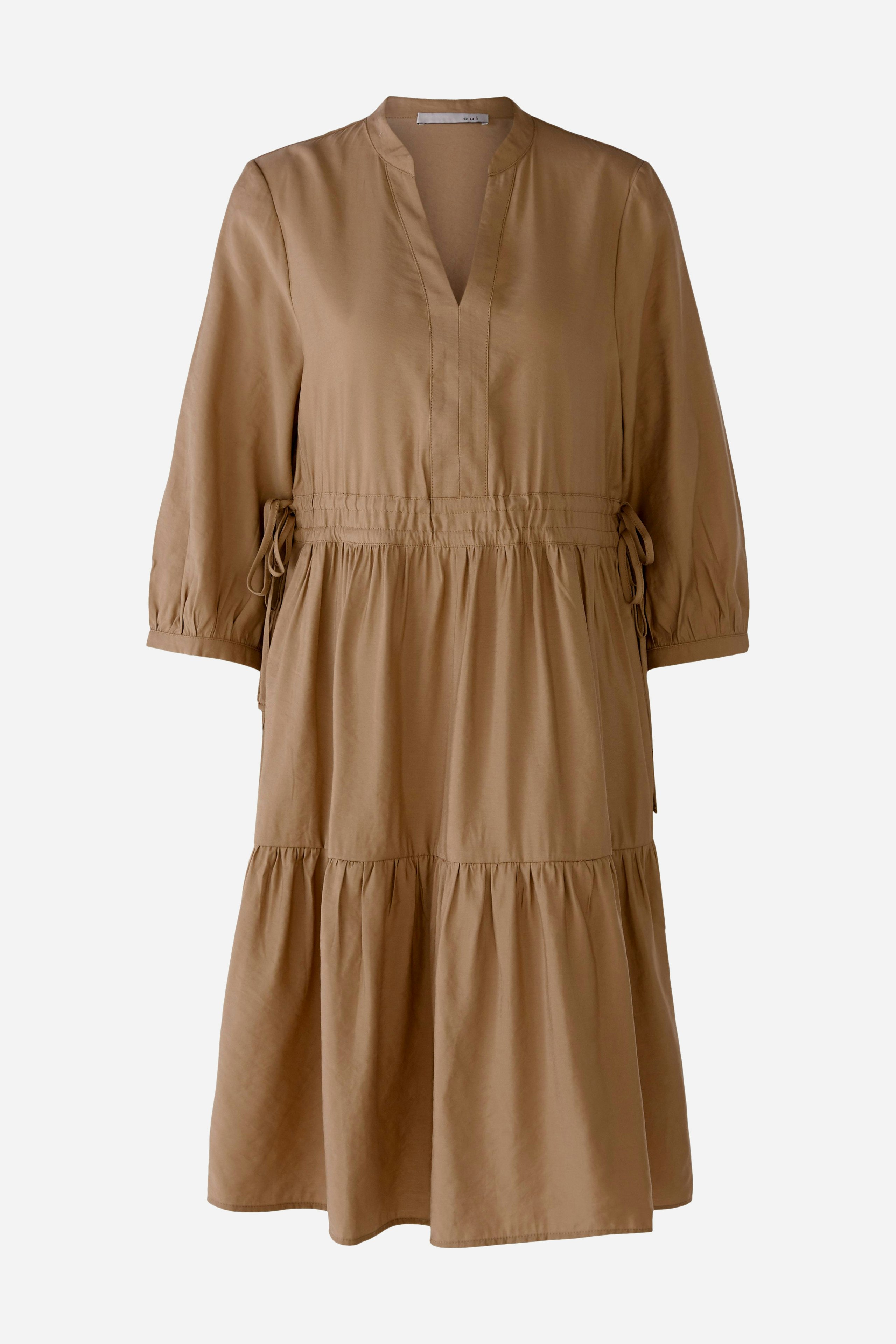 Bild 1 von Kleid mit Volumenärmeln in camel | Oui