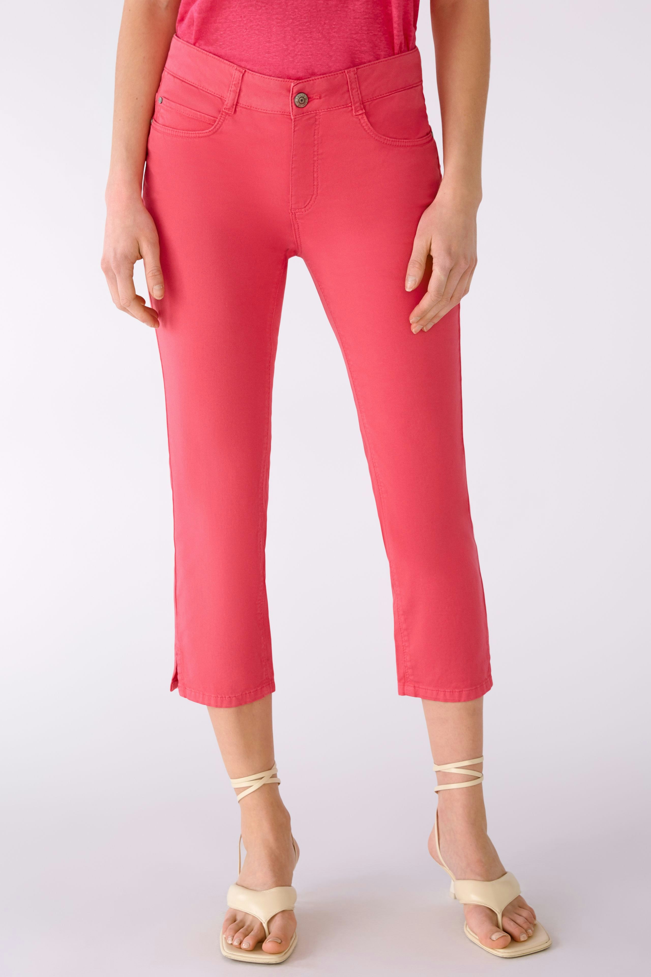 Bild 2 von Caprihose slim fit, mid waist in raspberry sorbet | Oui