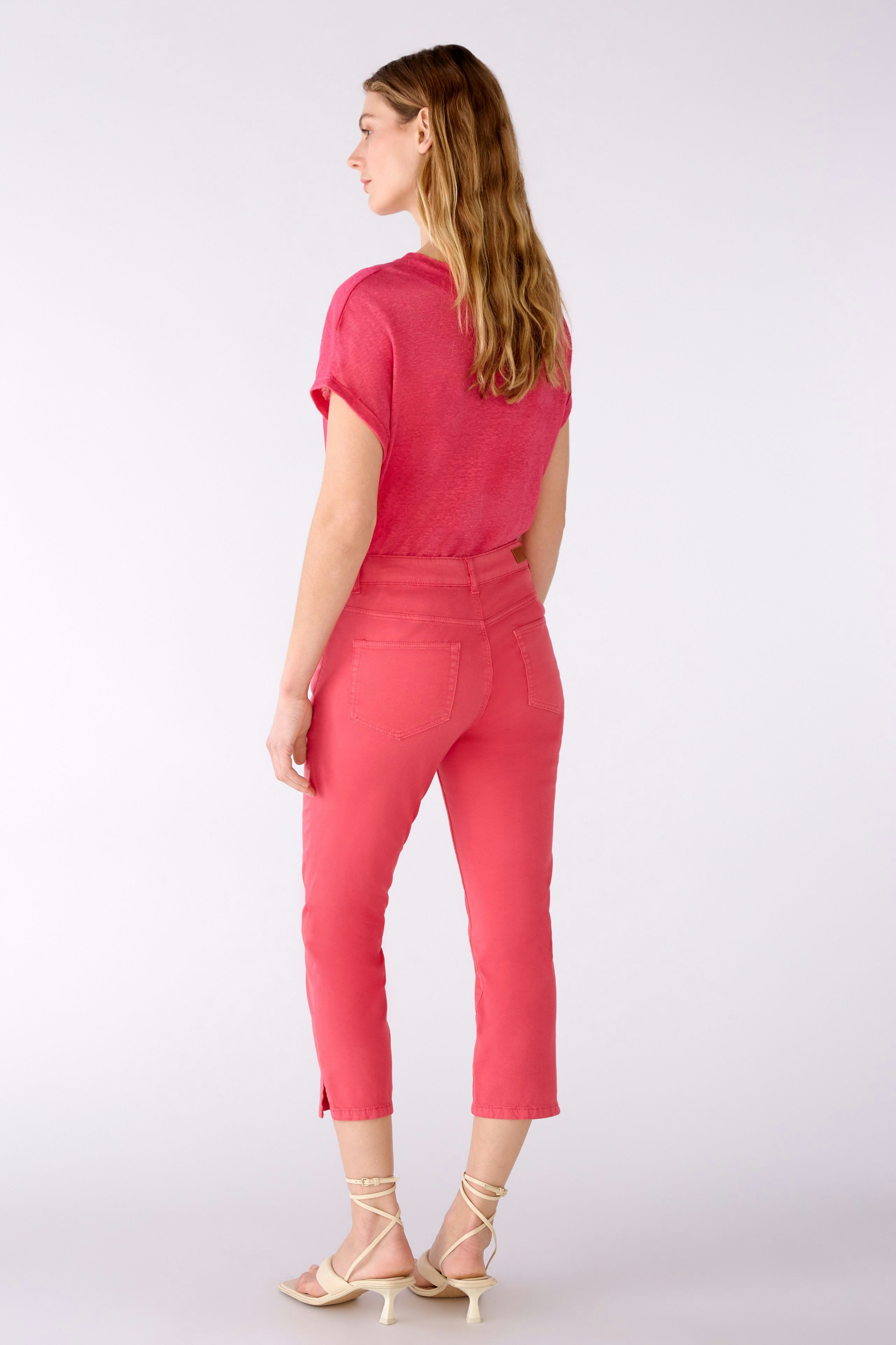 Bild 3 von Caprihose slim fit, mid waist in raspberry sorbet | Oui