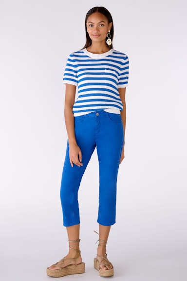 Bild 1 von Capri pants slim fit, mid waist in blue lolite | Oui