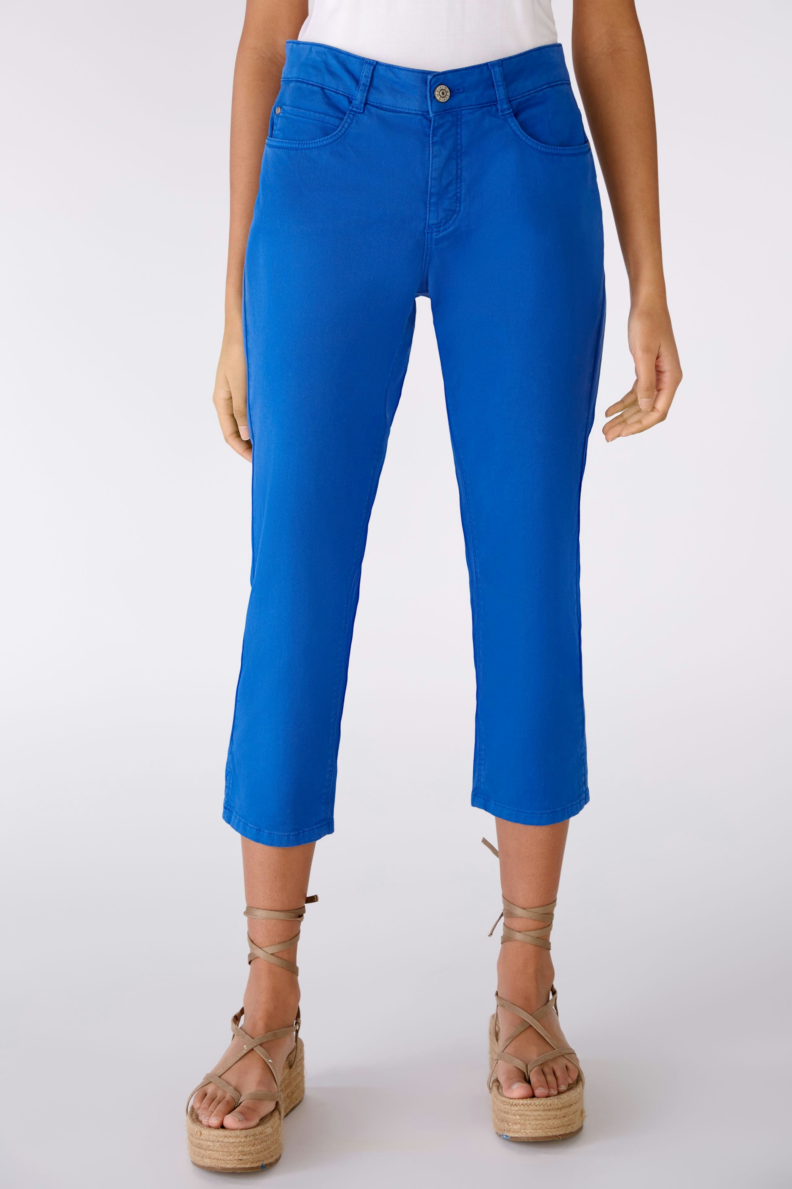 Bild 2 von Caprihose slim fit, mid waist in blue lolite | Oui