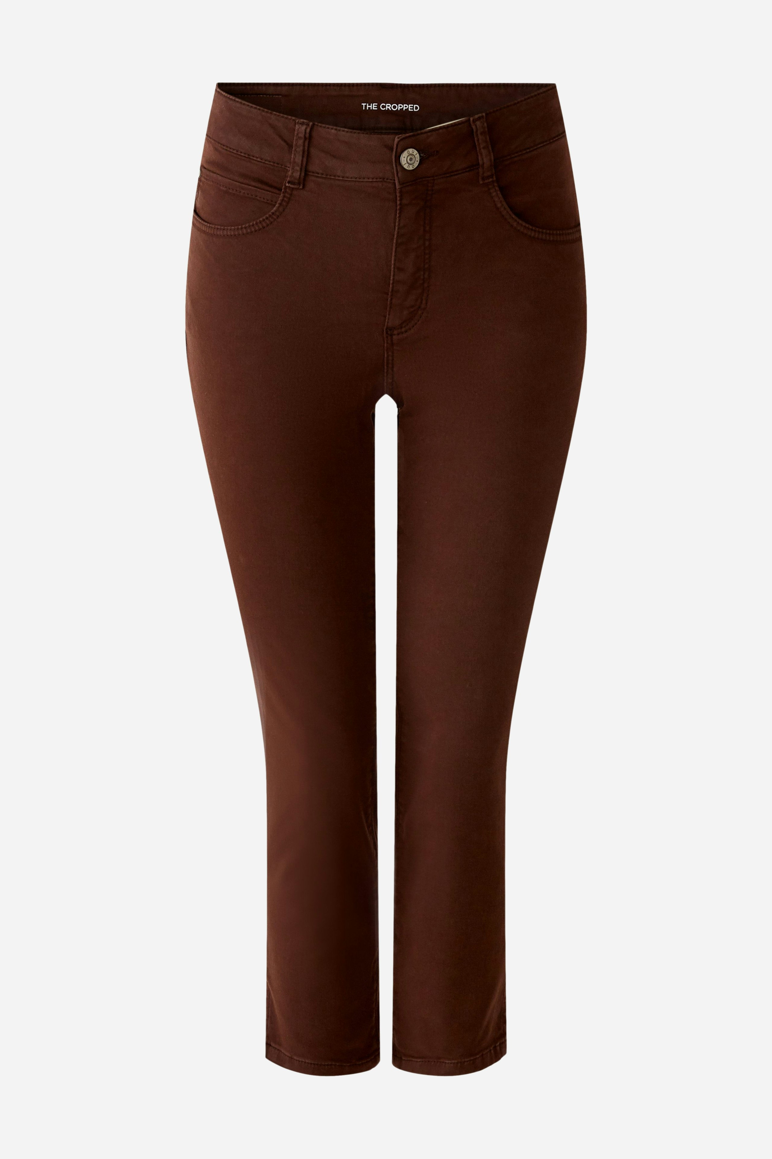 Bild 1 von Caprihose slim fit, mid waist in chocolate fudge | Oui