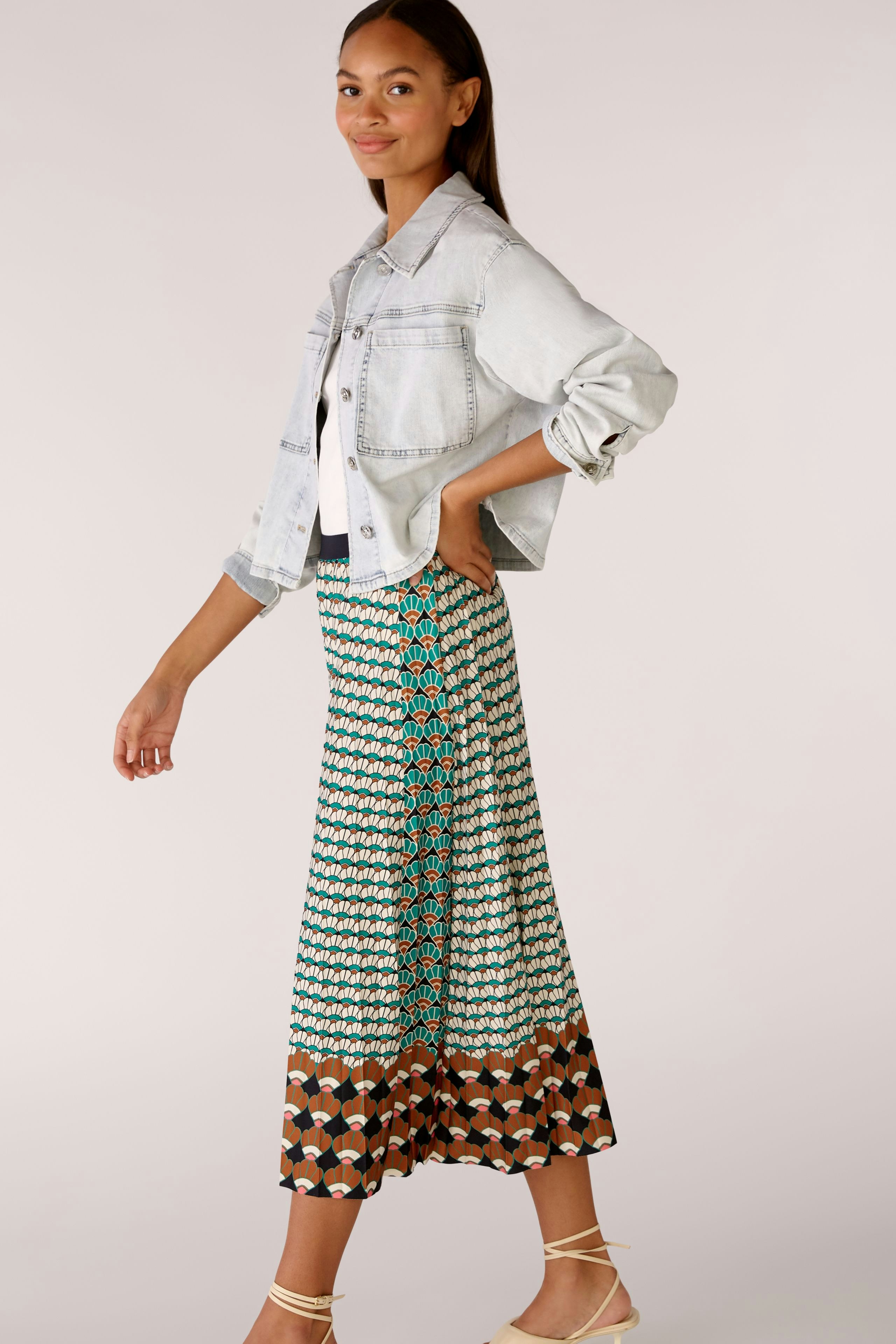 Bild 5 von Plisseerock Silky Touch Qualität in green brown | Oui