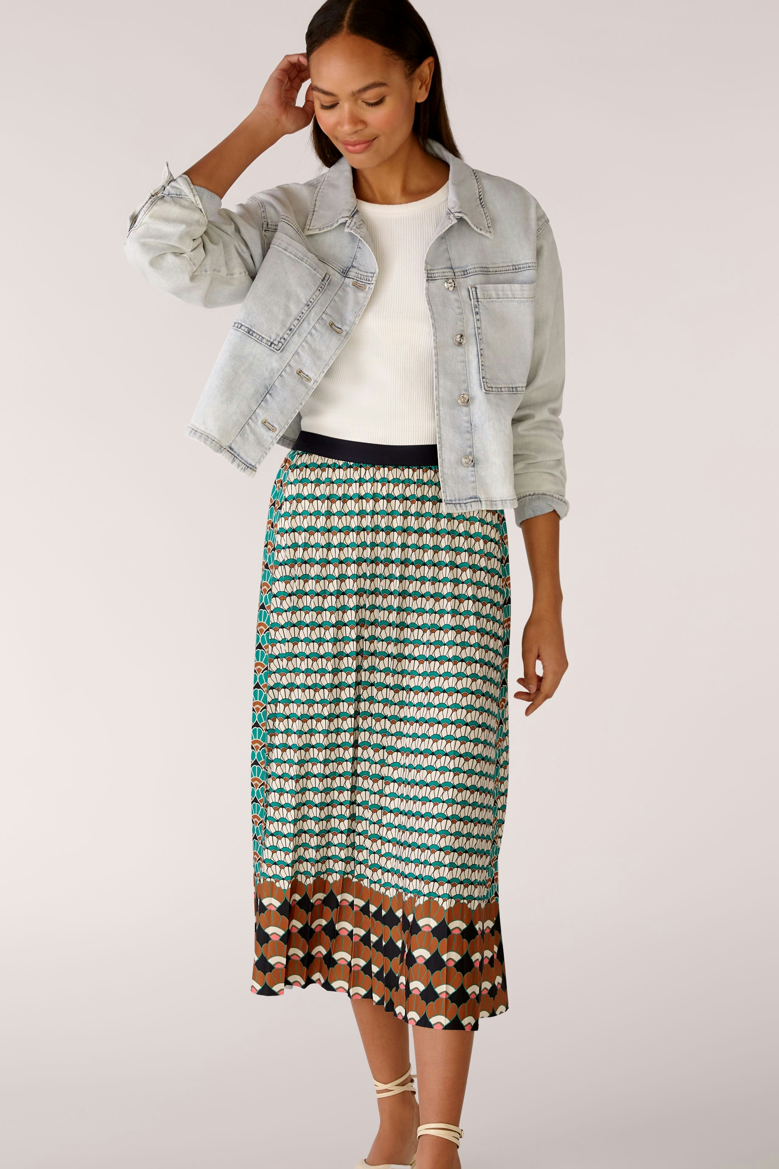 Bild 6 von Plisseerock Silky Touch Qualität in green brown | Oui