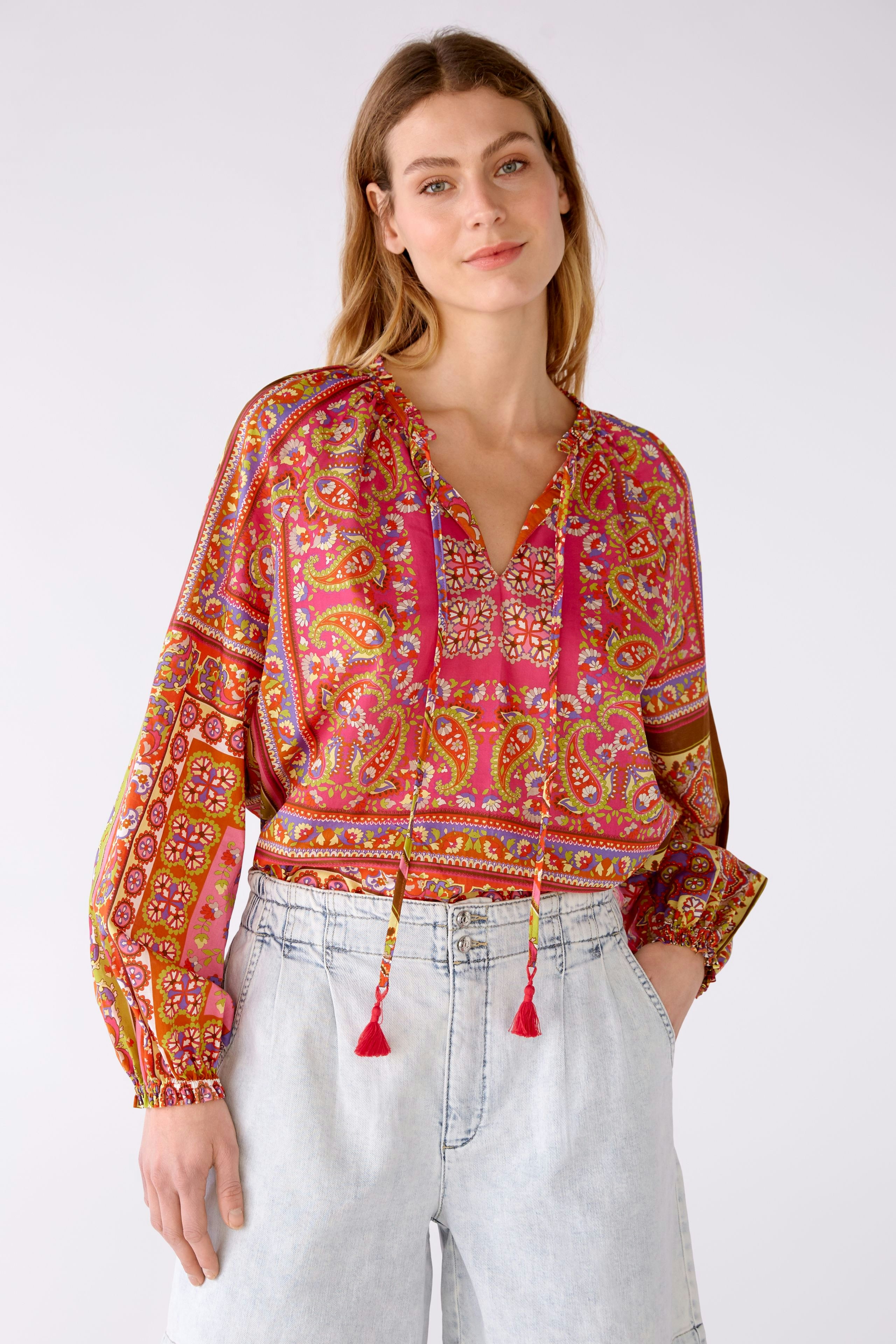 Bild 2 von Tunika Baumwoll-Voile in pink orange | Oui