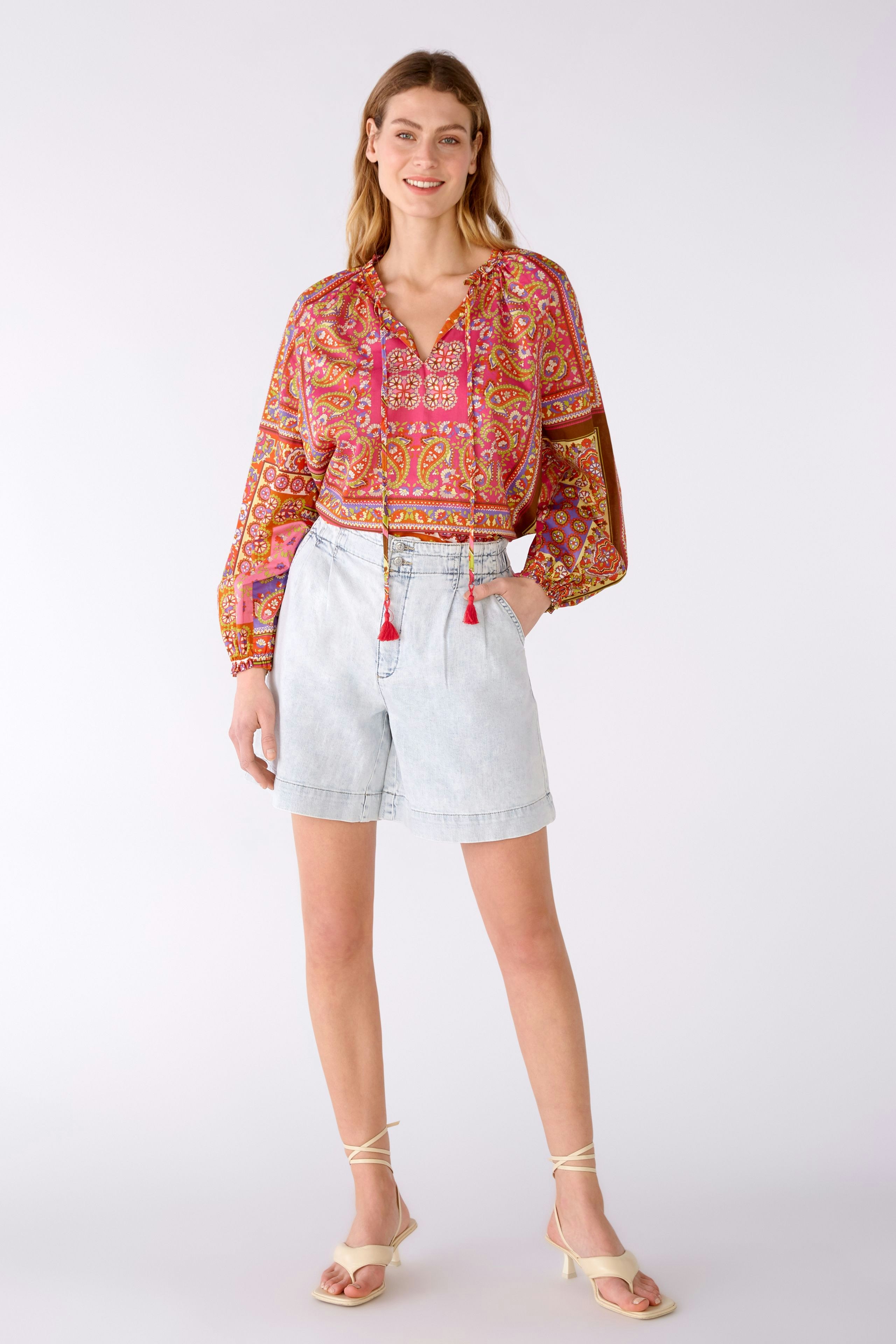 Bild 1 von Tunika Baumwoll-Voile in pink orange | Oui