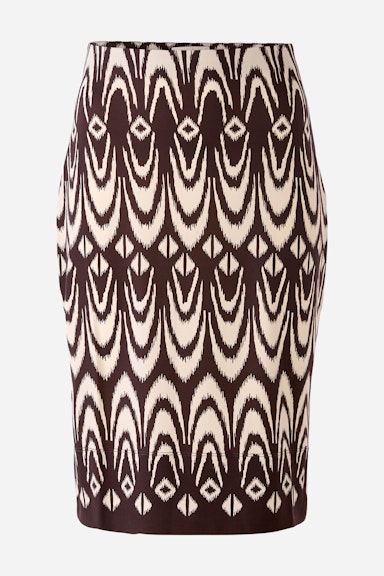 Bild 6 von Pencil skirt silky Touch quality in Dk.Brown stone | Oui