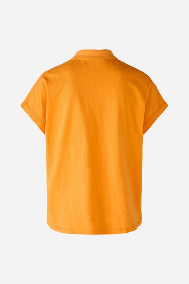 Bild 2 von Linen blouse linen-cotton patch in flame orange | Oui