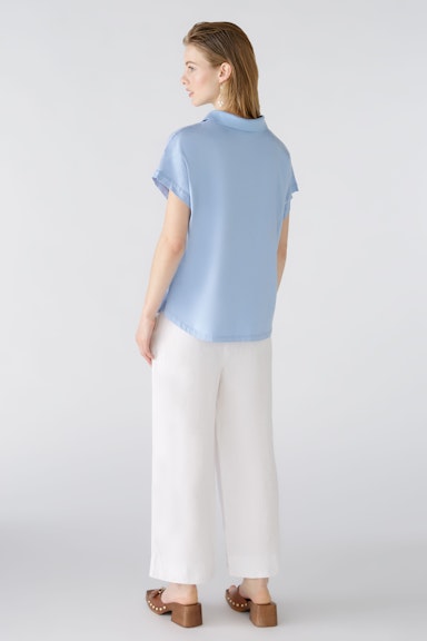 Bild 3 von Linen blouse linen-cotton patch in light blue | Oui