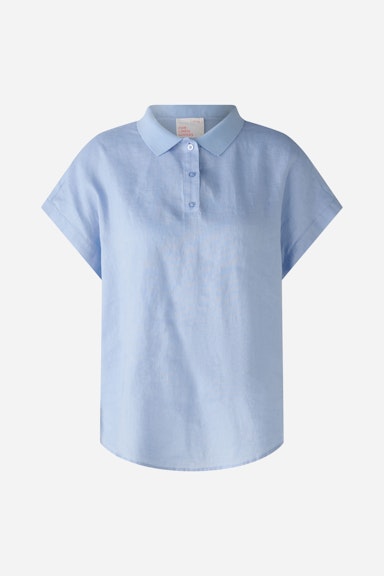 Bild 5 von Linen blouse linen-cotton patch in light blue | Oui