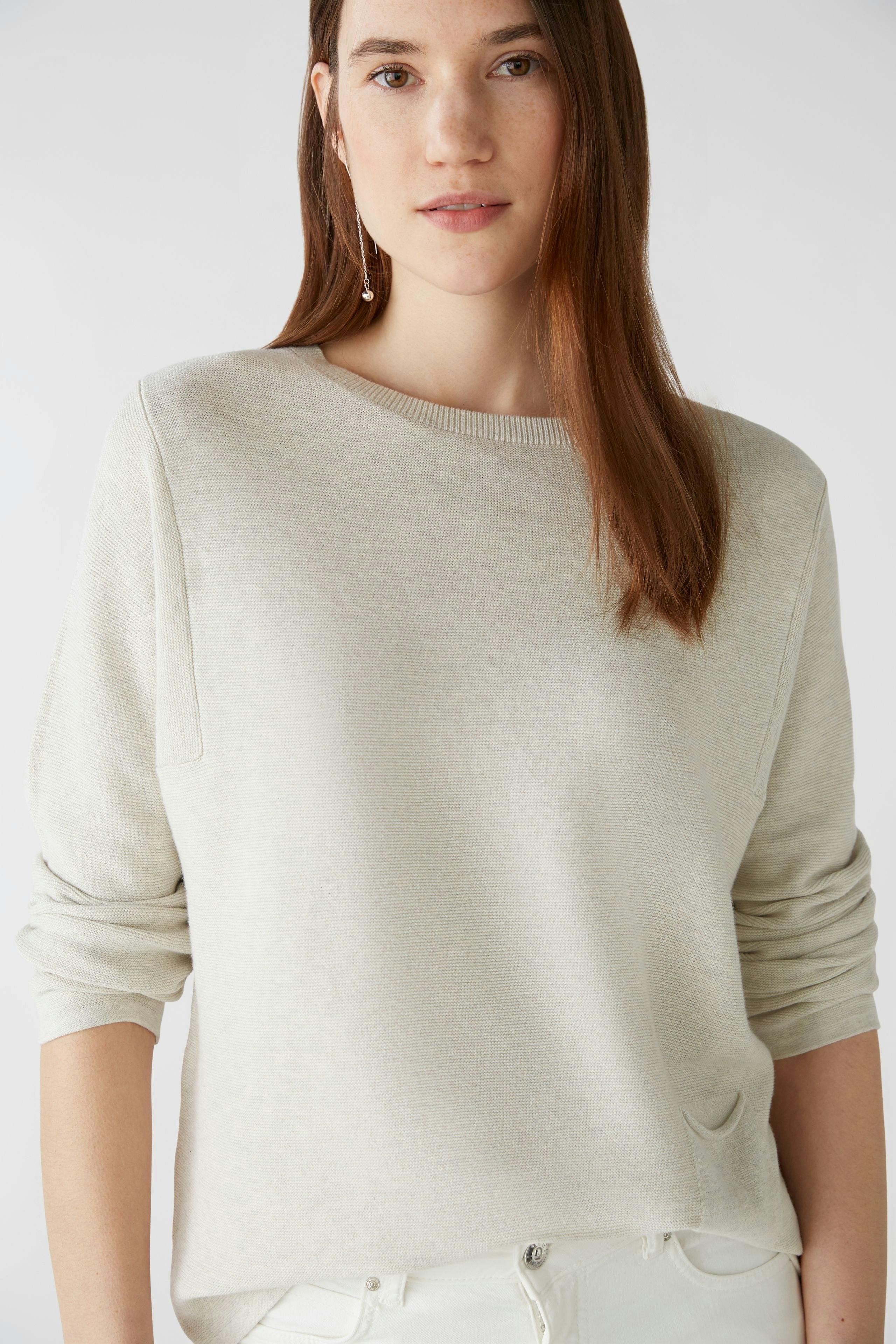Bild 5 von KEIKO Pullover in Bio-Baumwolle in offwhite melang | Oui