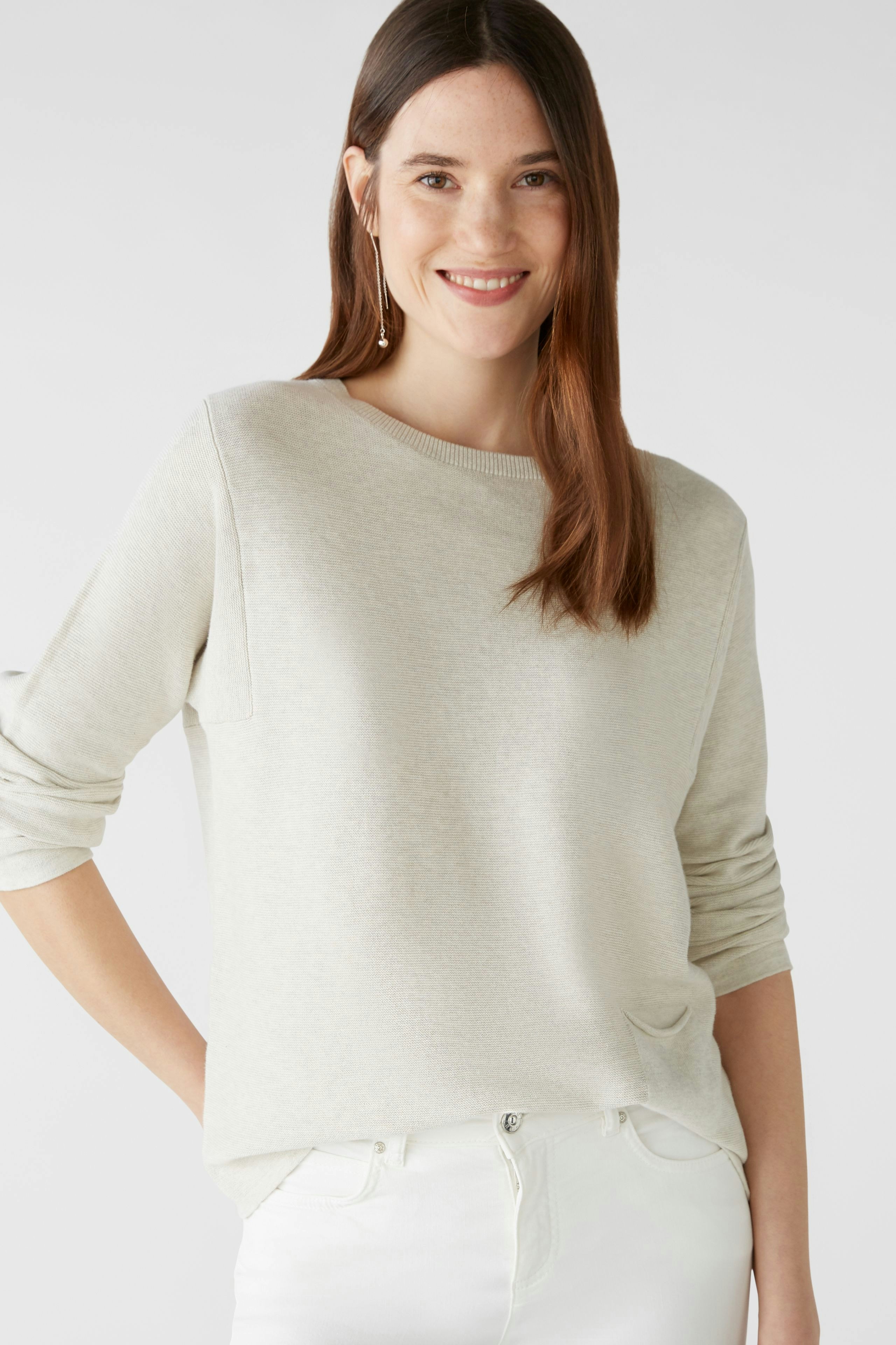 Bild 6 von KEIKO Pullover in Bio-Baumwolle in offwhite melang | Oui