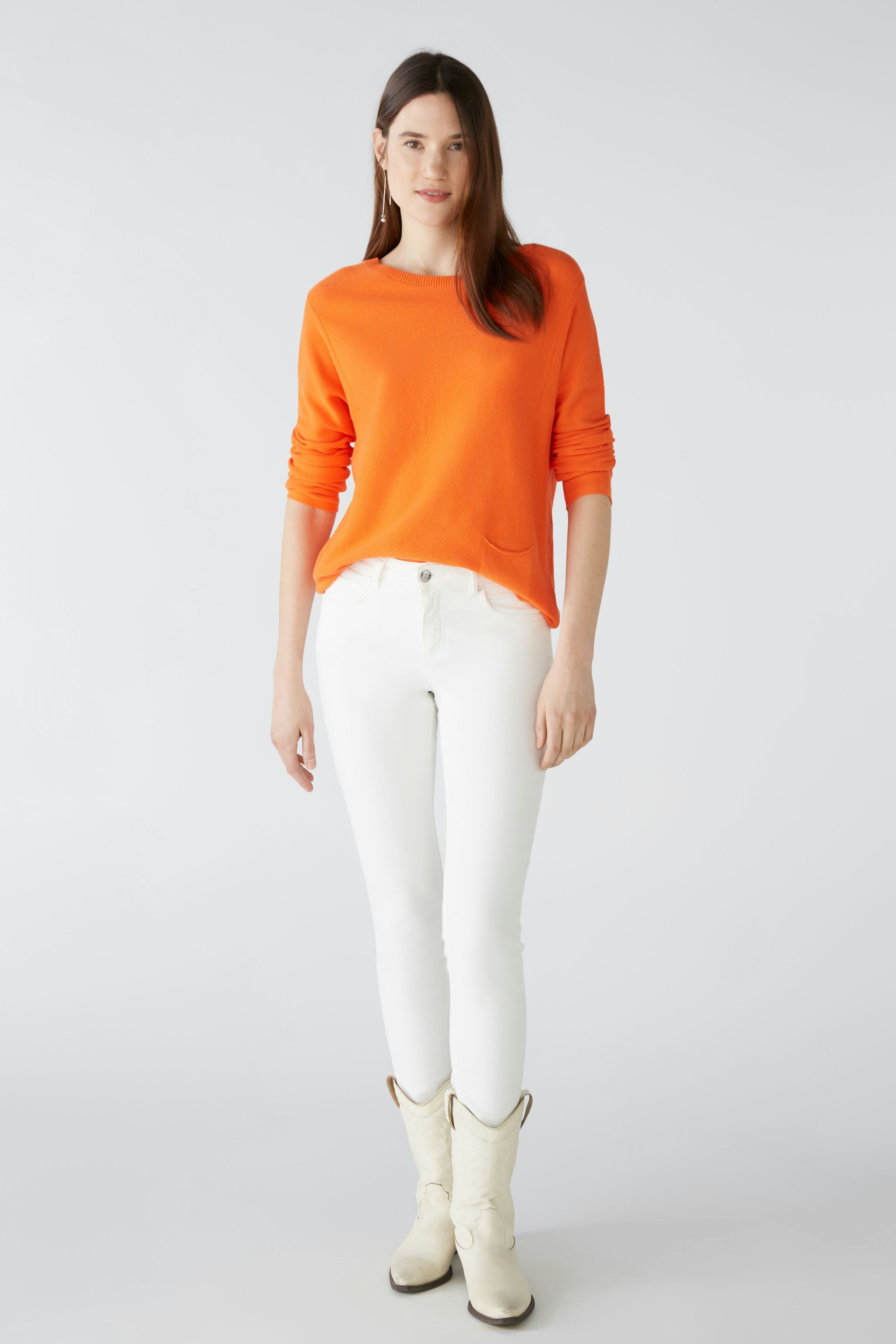 Bild 2 von KEIKO Pullover in Bio-Baumwolle in vermillion orange | Oui