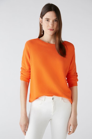 Bild 1 von KEIKO Pullover in organic cotton in vermillion orange | Oui