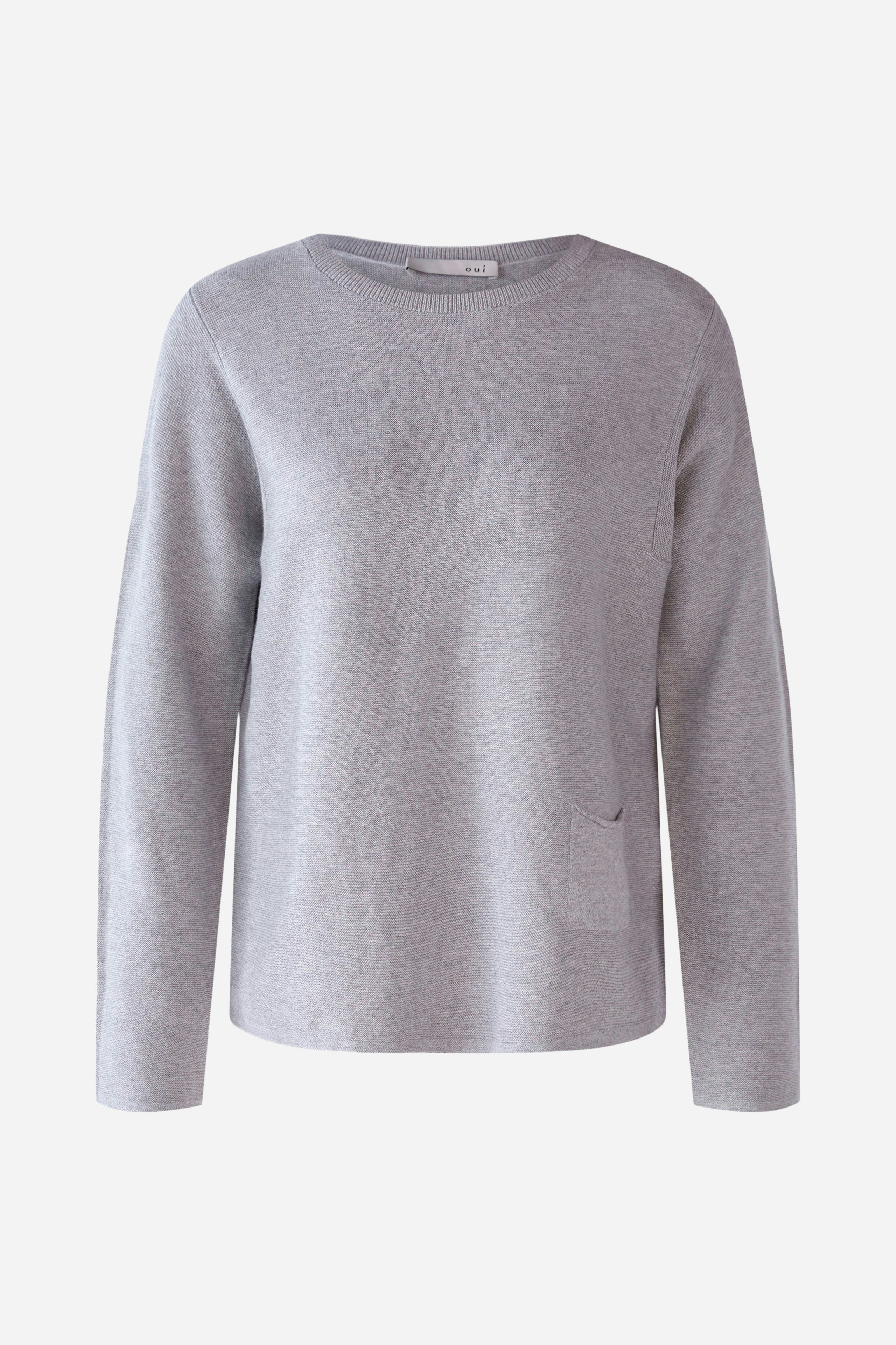 Bild 6 von KEIKO Pullover in organic cotton in light grey | Oui
